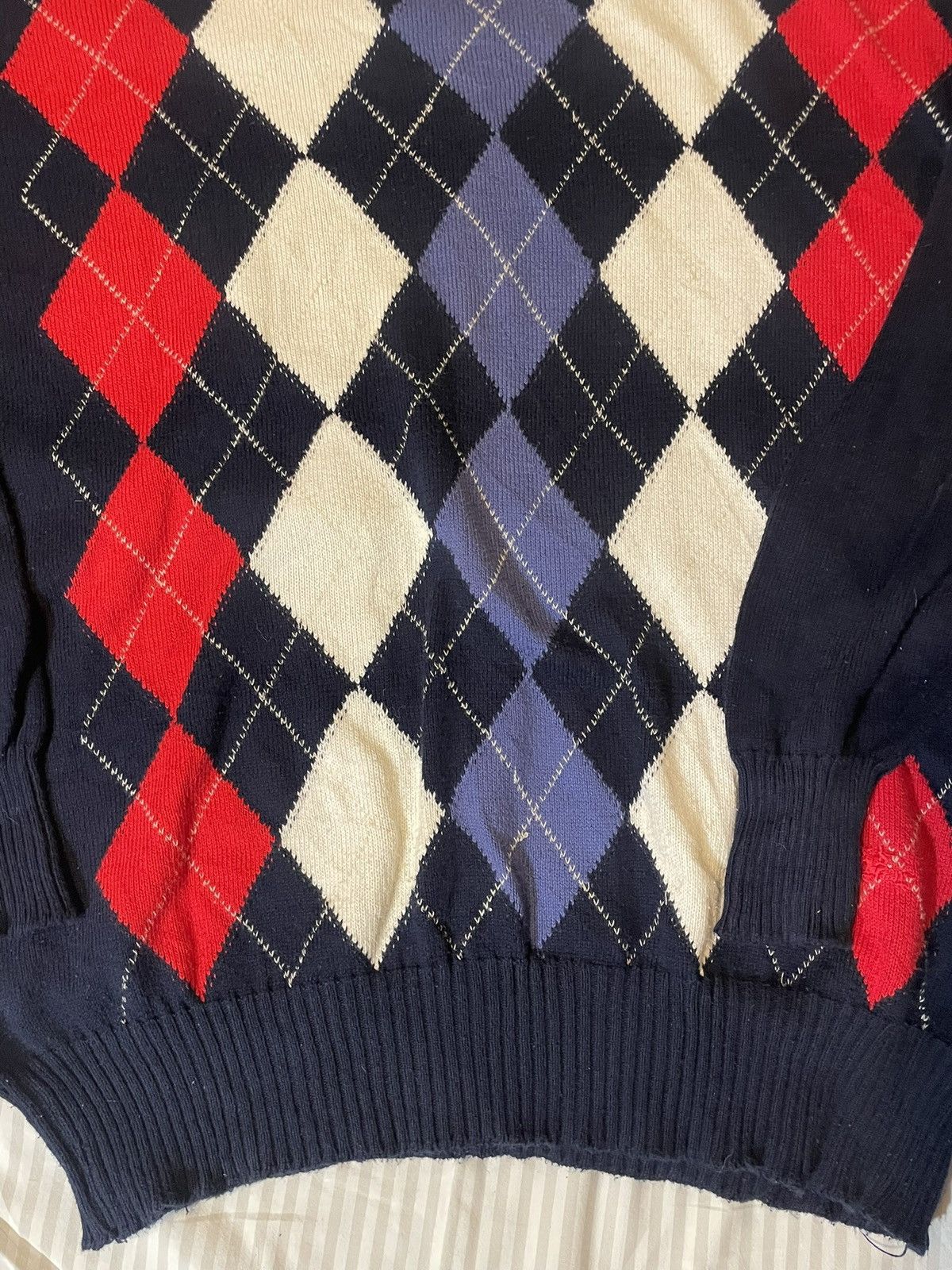 Burberry Vintage Knitwear oversize sweater 90s Size US XL / EU 56 / 4 - 4 Thumbnail