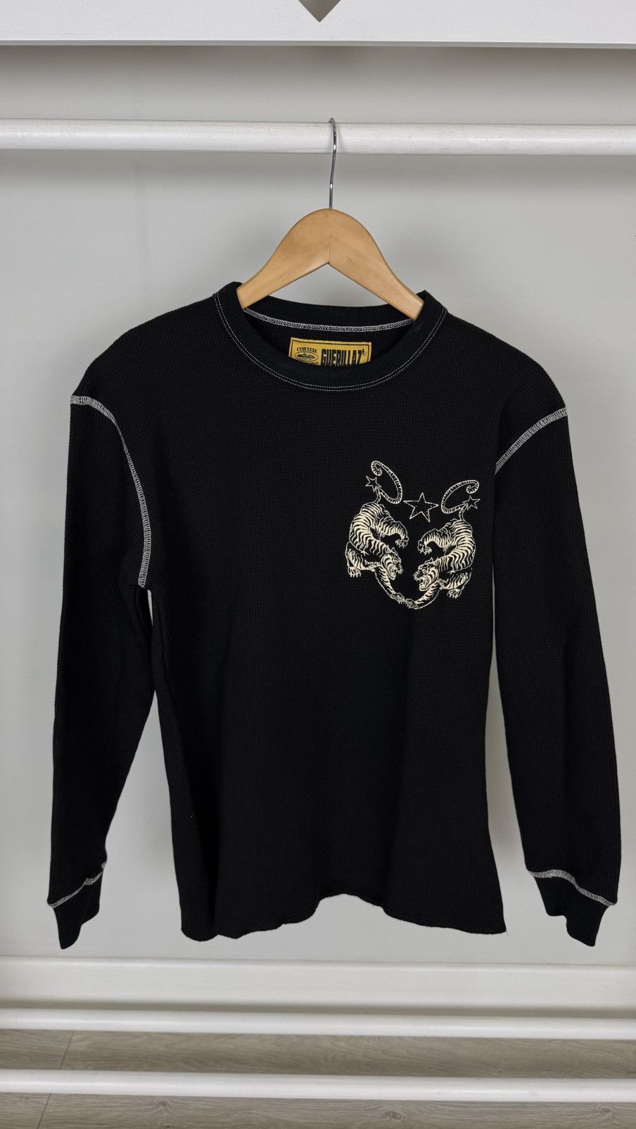 Corteiz Corteiz long sleeve tiger waffle sweatshirt Size US M / EU 48-50 / 2 - 2 Thumbnail
