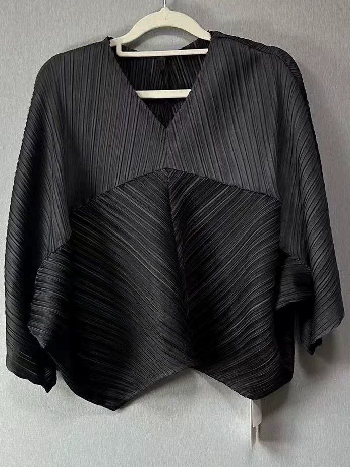 Issey Miyake issey miyake size:3 Black patchwork twill top Size XXS / US 00 / IT 34 - 1 Thumbnail