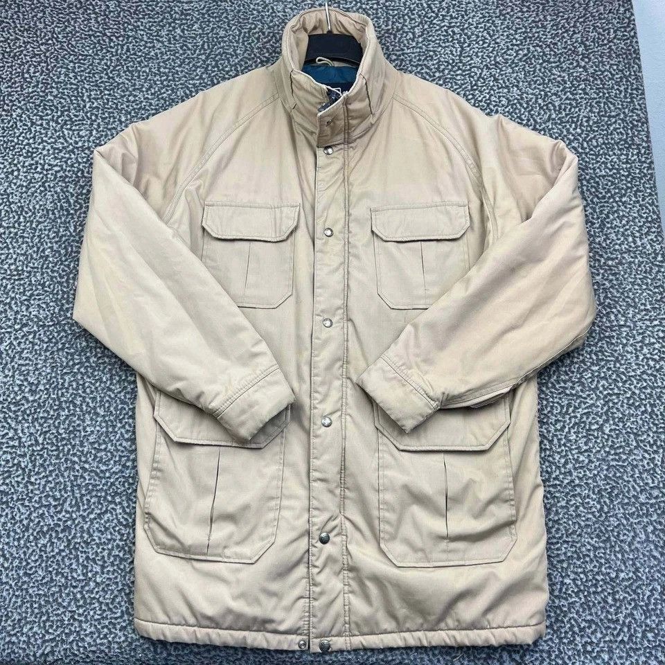 Other Vintage Woolrich Parka Jacket Men Tan Long FullZip Pockets L Size US L / EU 52-54 / 3 - 1 Thumbnail
