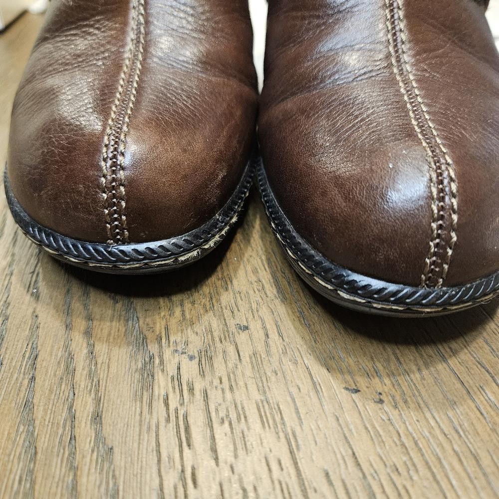 SOFTMACHINE Söfft Brown Leather Clogs - Comfortable Slide-On Shoes Size US 7.5 / IT 37.5 - 4 Thumbnail