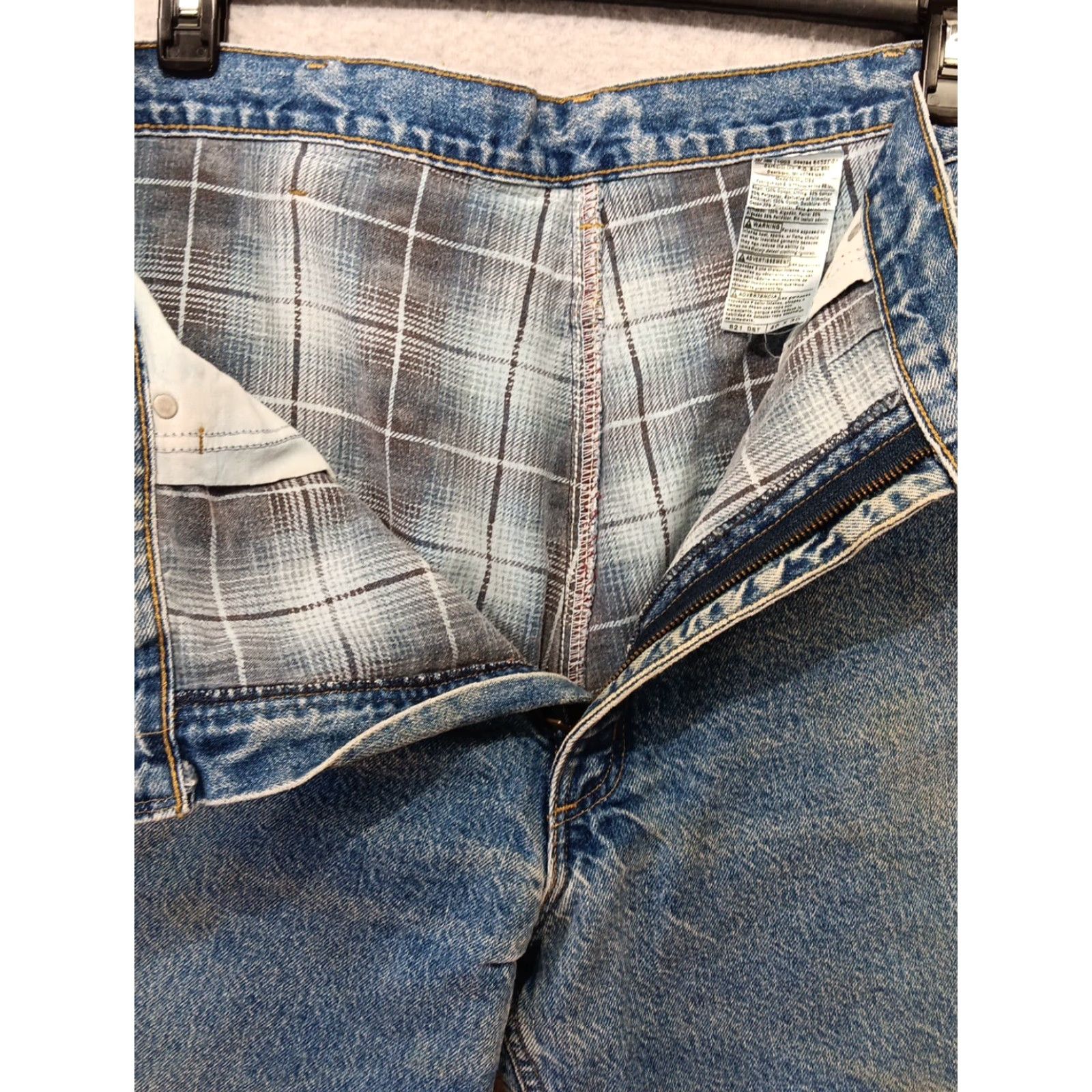 Carhartt VINTAGE Carhartt B21DST Jeans 40X30 Blue Denim Flannel Lined Medium Wash Mens Size US 40 / EU 56 - 3 Thumbnail