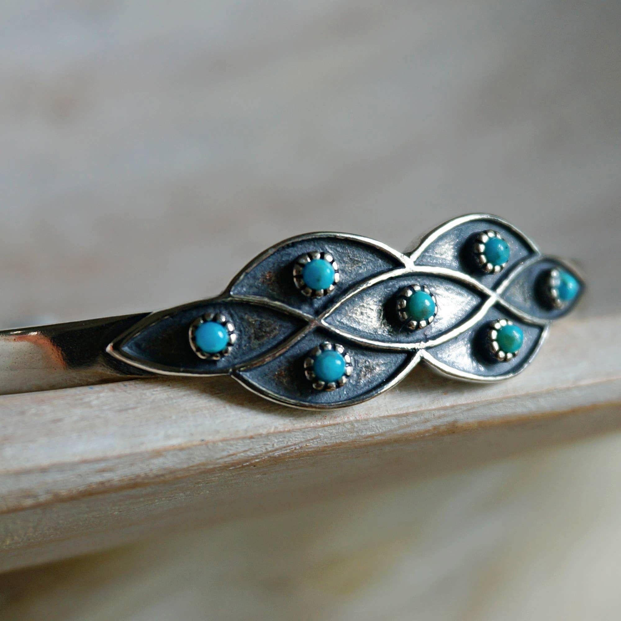 Other Native American Lucia Turquoise Adjustable Cuff Bracelet in Size ONE SIZE - 3 Thumbnail