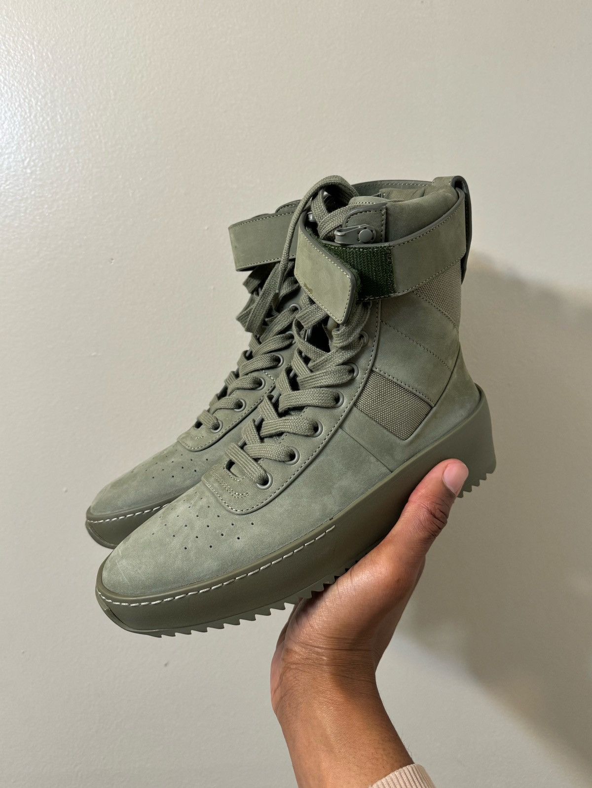 Fear of god military sneaker green on sale