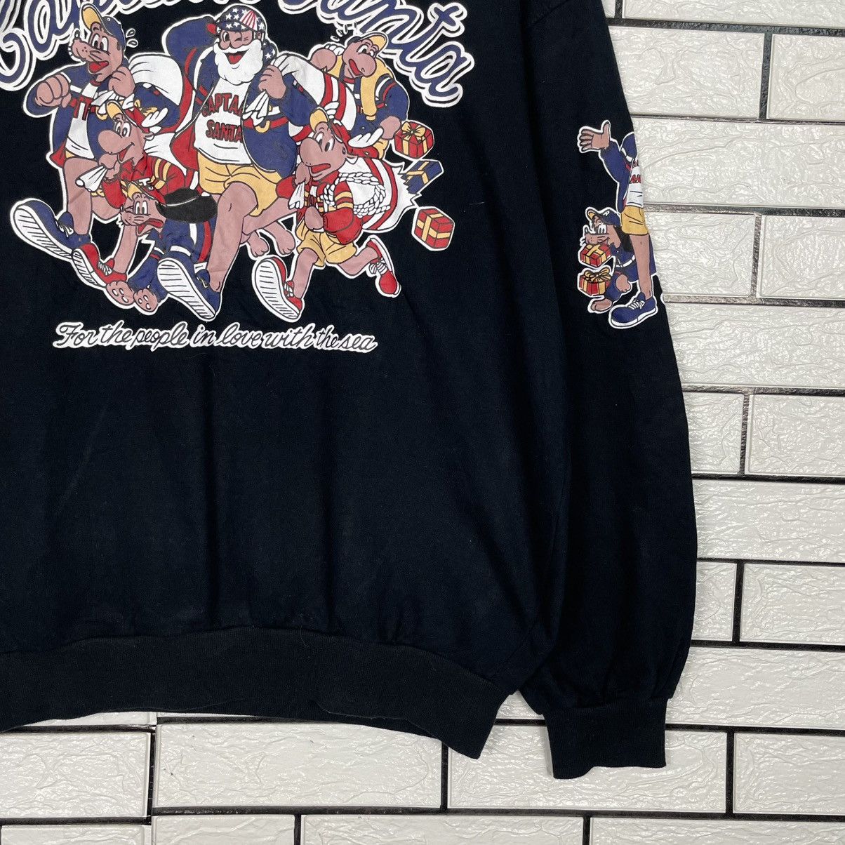 Japanese Brand Captain Santa Big Print Black Sweatshirt Size US M / EU 48-50 / 2 - 4 Thumbnail