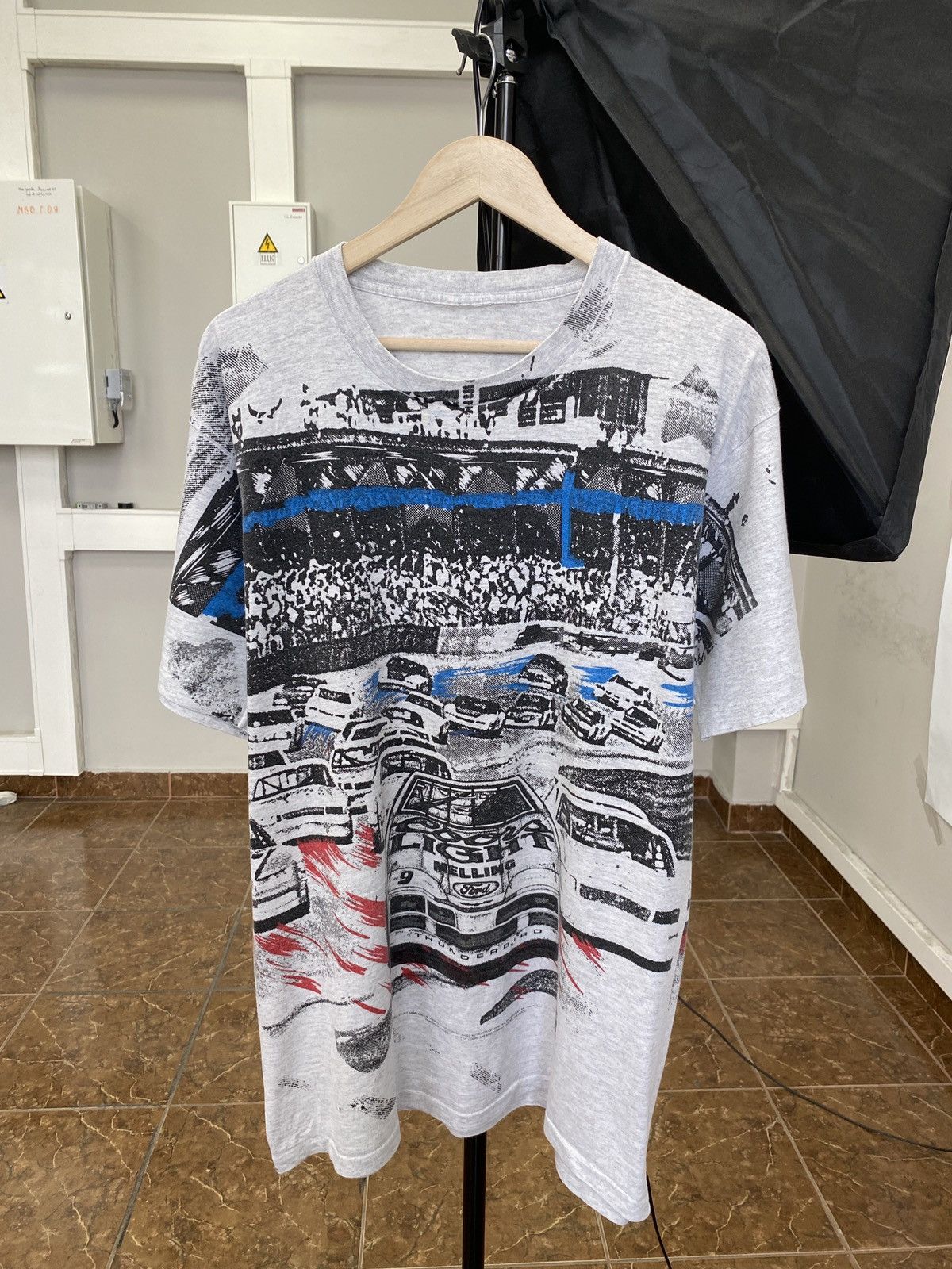 NASCAR 🇺🇸 Vintage 90s Ford Performance NASCAR Racing Made in USA Tee Size US XL / EU 56 / 4 - 1 Thumbnail