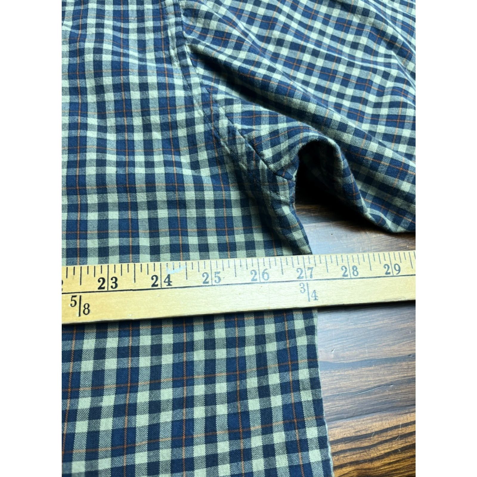 American Eagle Outfitters VINTAGE American Eagle Outfitters Shirt Mens XL Navy Blue Tan Orange Button Up Size US XL / EU 56 / 4 - 5 Thumbnail