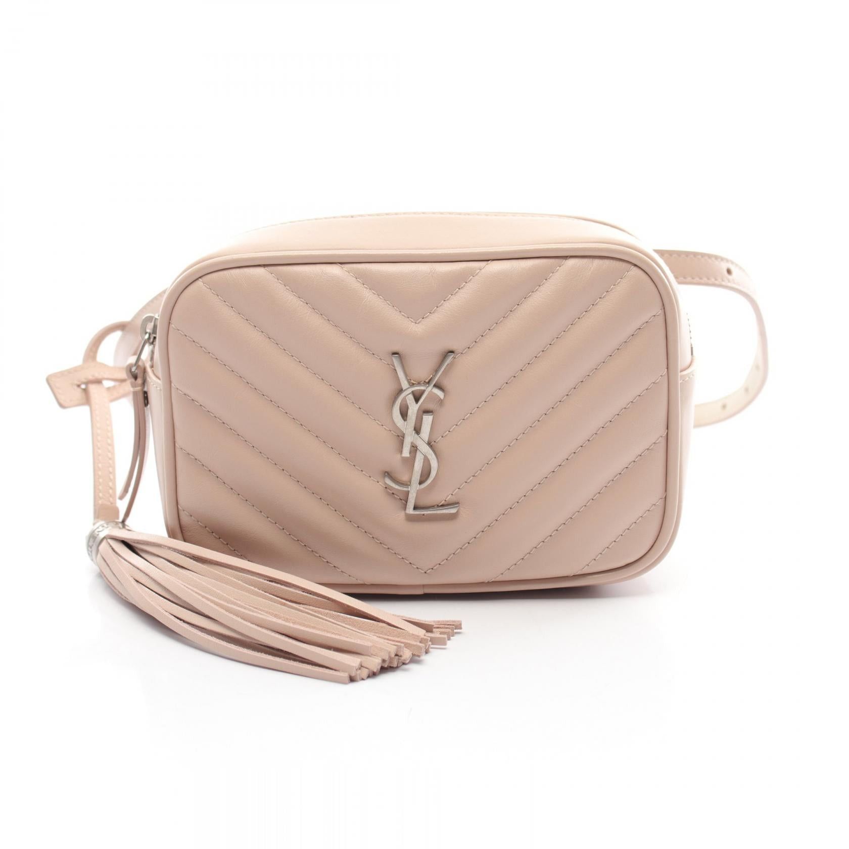 Yves Saint Laurent Yves Saint Laurent Vip Sale! Saint Laurent Roux Belt Bag Marble Pink Body Waist Leather Beige Size ONE SIZE - 1 Thumbnail