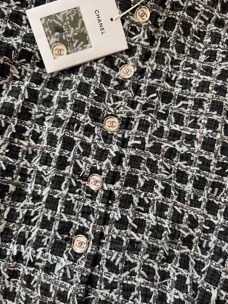 Chanel Chanel Handicraft Workshop Series Black and White Plaid Tw Size XS / US 0-2 / IT 36-38 - 4 Thumbnail