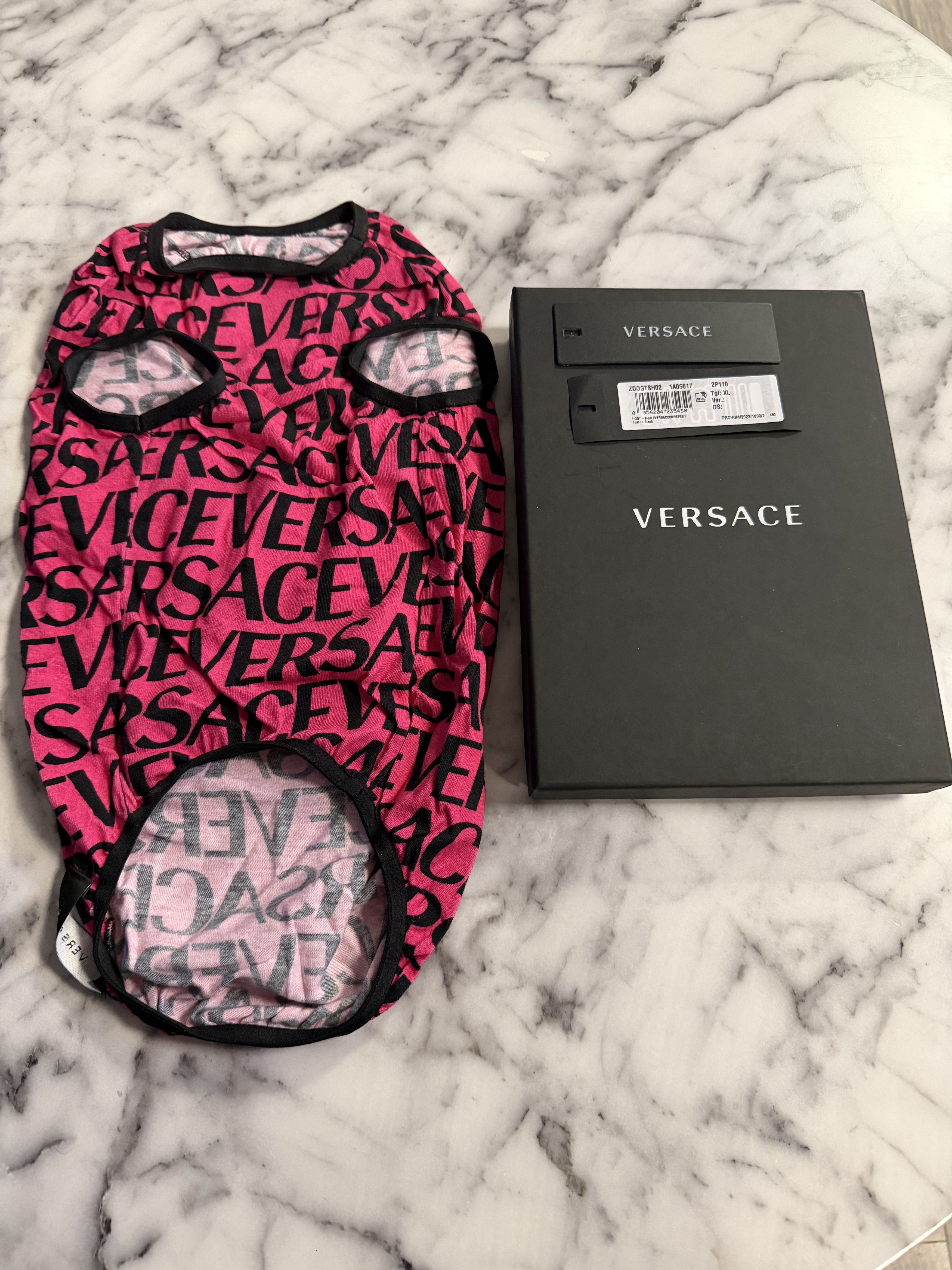 Versace Versace Logo Print Dog Shirt Size M / US 6-8 / IT 42-44 - 4 Thumbnail