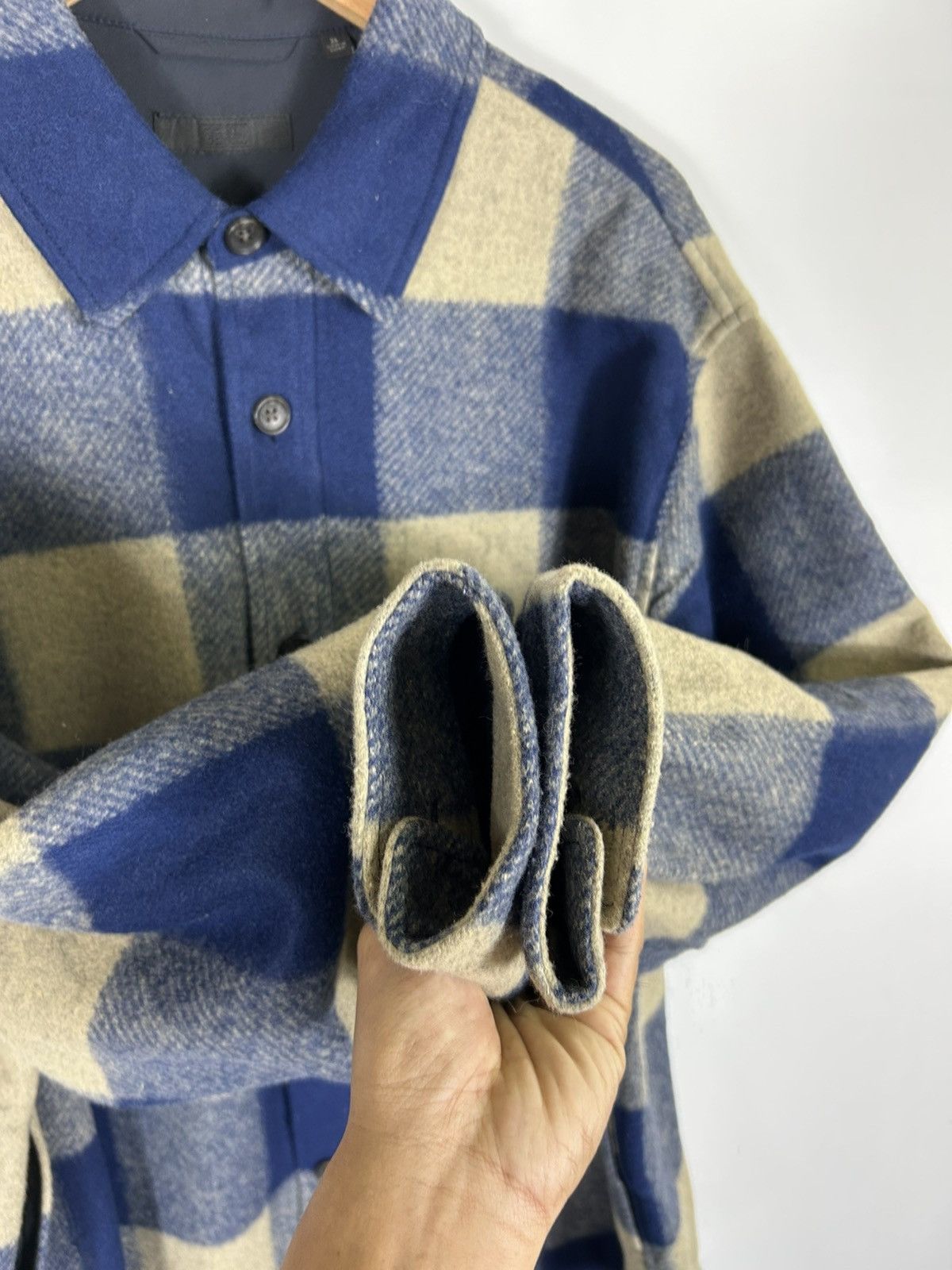 Japanese Brand × Uniqlo 🔥Uniqlo Flannel Wool Button Shirt Jacket Size US XL / EU 56 / 4 - 8 Thumbnail