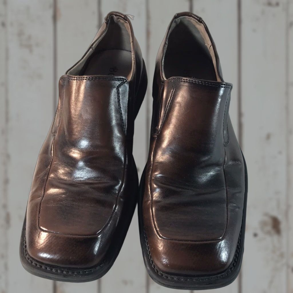 Vintage Borelli Matthew Leather Loafers Mens Size 10 Brown Dress Shoes Slip On Comfort Stylish Size US 10 / EU 43 - 1 Thumbnail