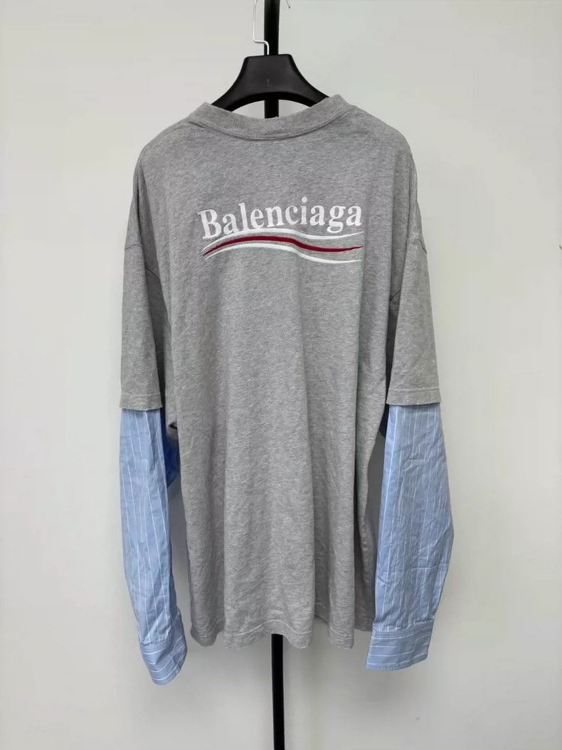 Balenciaga Balenciaga Embroidered Coke Fake Two-Piece Long Sleeve T-S Size US S / EU 44-46 / 1 - 2 Thumbnail