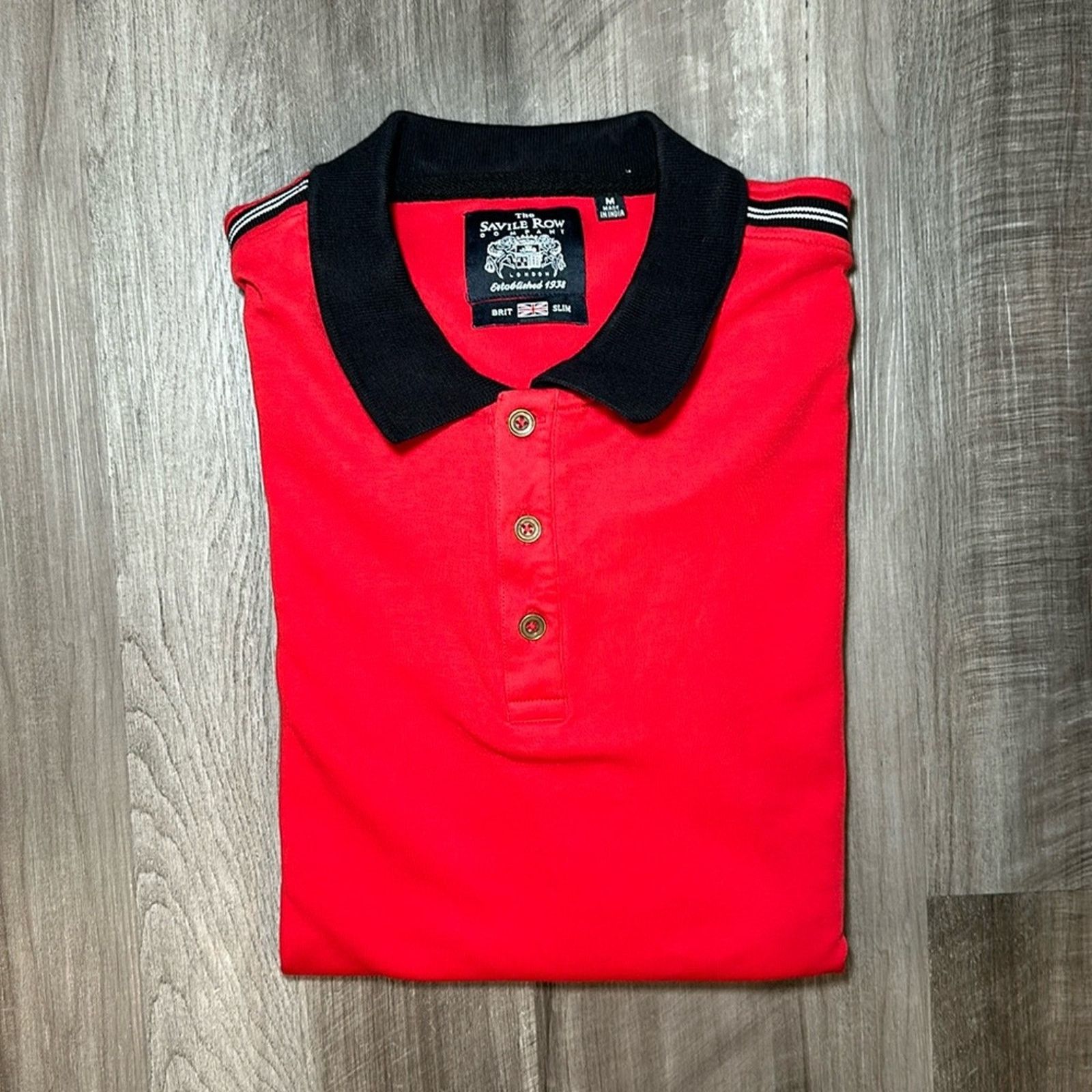 Savile Row The Savile Row Company Brit Slim Polo - Medium Size US M / EU 48-50 / 2 - 1 Thumbnail