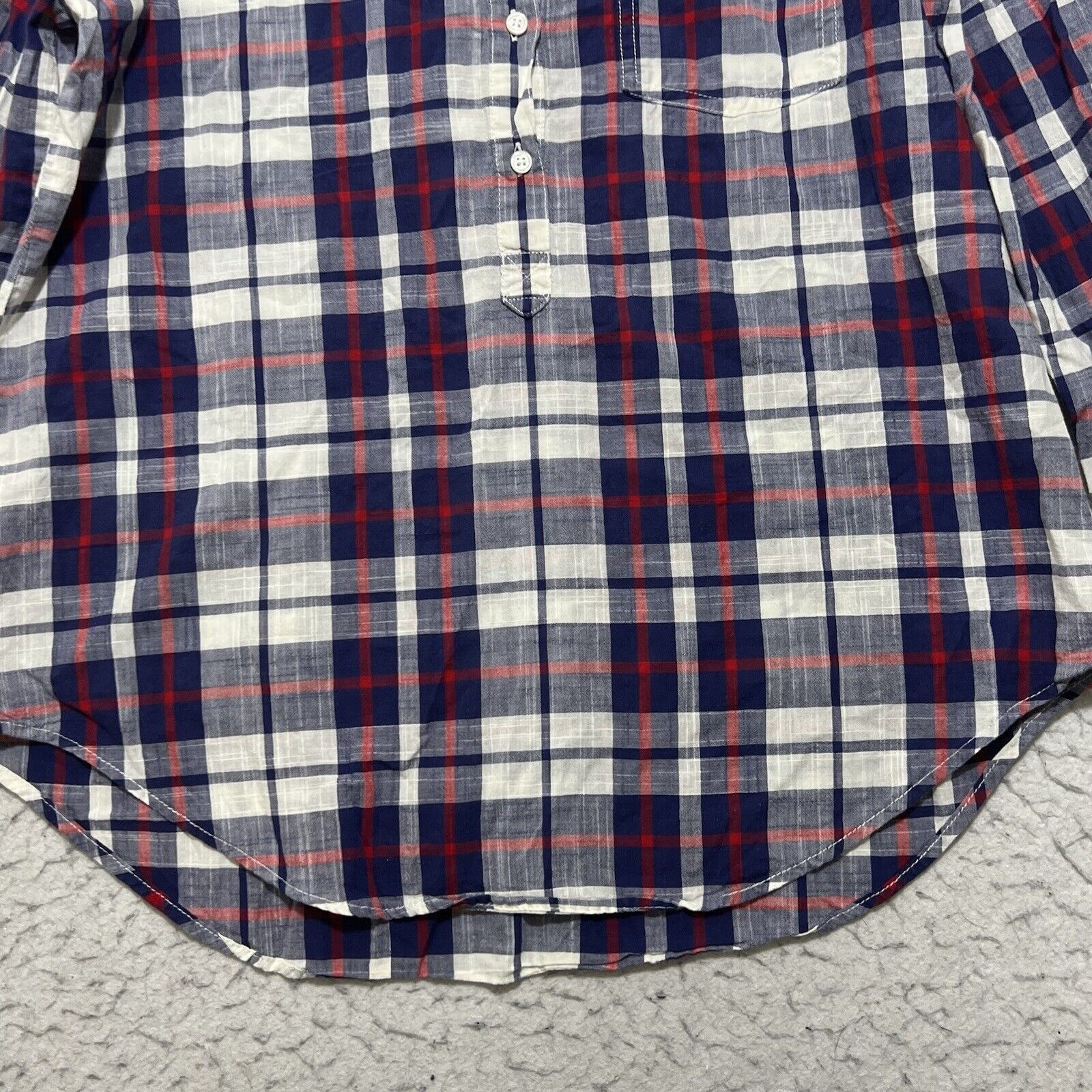 J.Crew J. Crew Boy Fit Plaid Gauze Button Flannel Long Sleeve Shirt Size M / US 6-8 / IT 42-44 - 7 Thumbnail