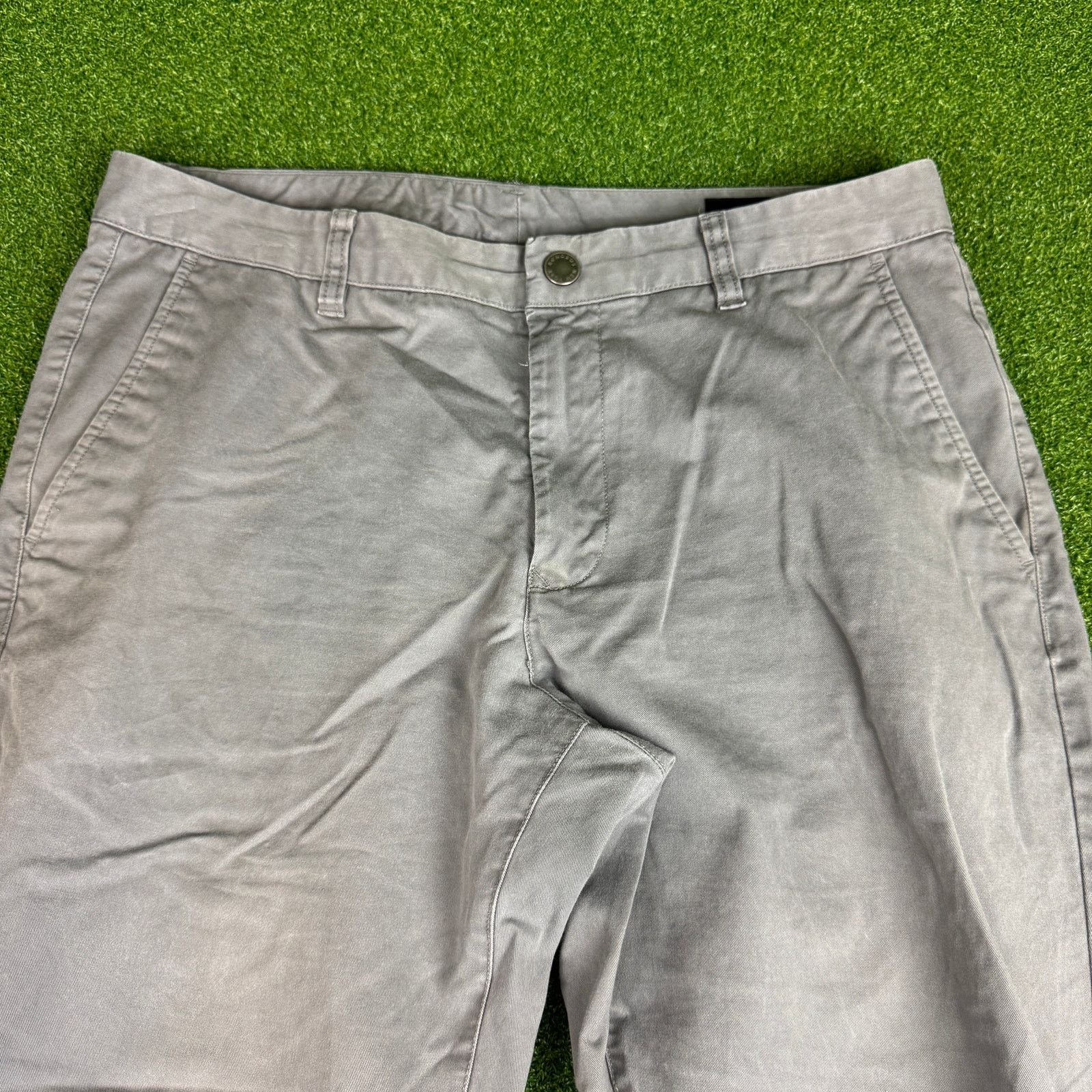 Bonobos Bonobos Light Gray Casual Pants Slim Size 33/28 Size US 33 - 3 Thumbnail