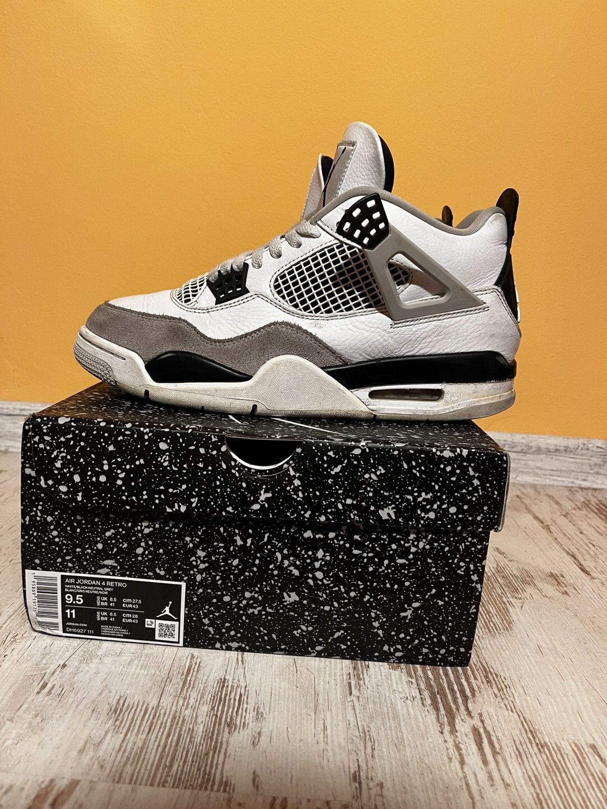 Jordan Brand × Nike Jordan retro 4 military black Size US 9.5 / EU 42-43 - 3 Thumbnail