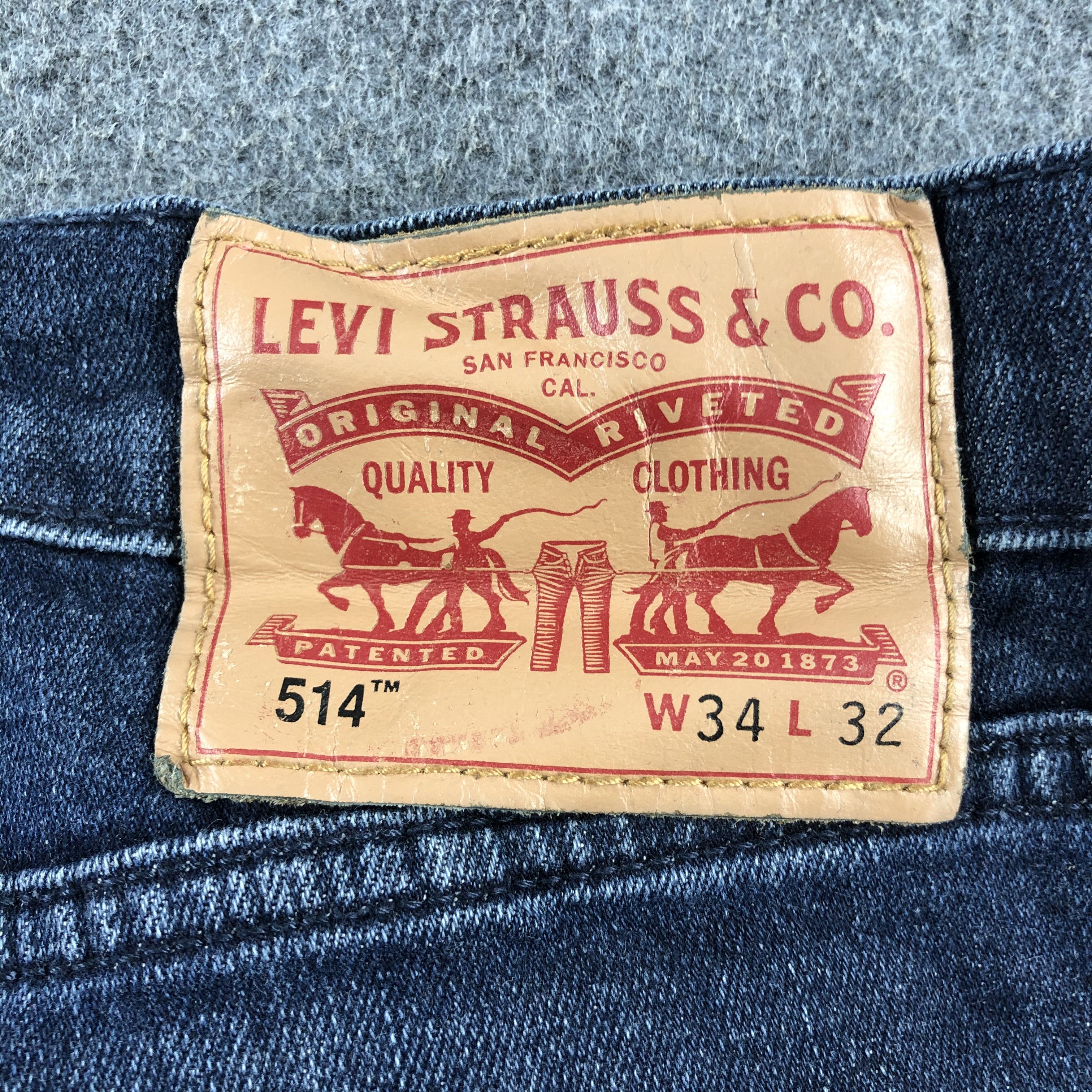 Levi's Vintage Blue Wash Levis 514 Jeans-J2484 Size US 35 - 5 Thumbnail