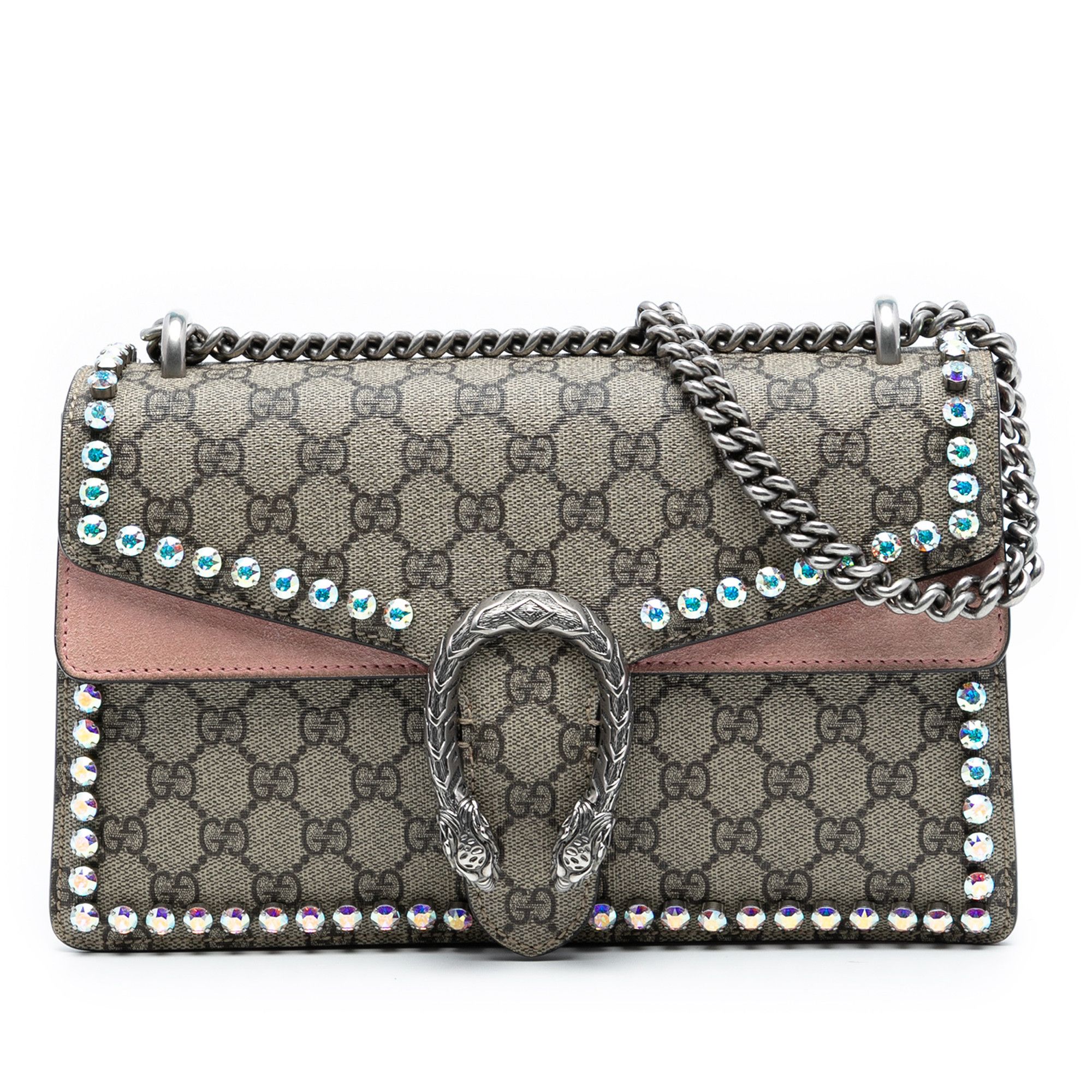 Gucci Gucci Medium GG Supreme Crystal Dionysus Shoulder Bag Size ONE SIZE - 1 Thumbnail