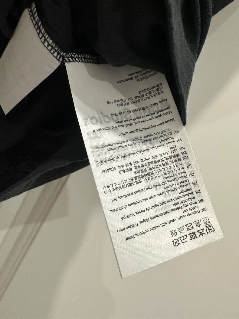 Acne Studios Acne Studios Black loose solid-color short-sleeved T-shirt Size US XS / EU 42 / 0 - 3 Thumbnail