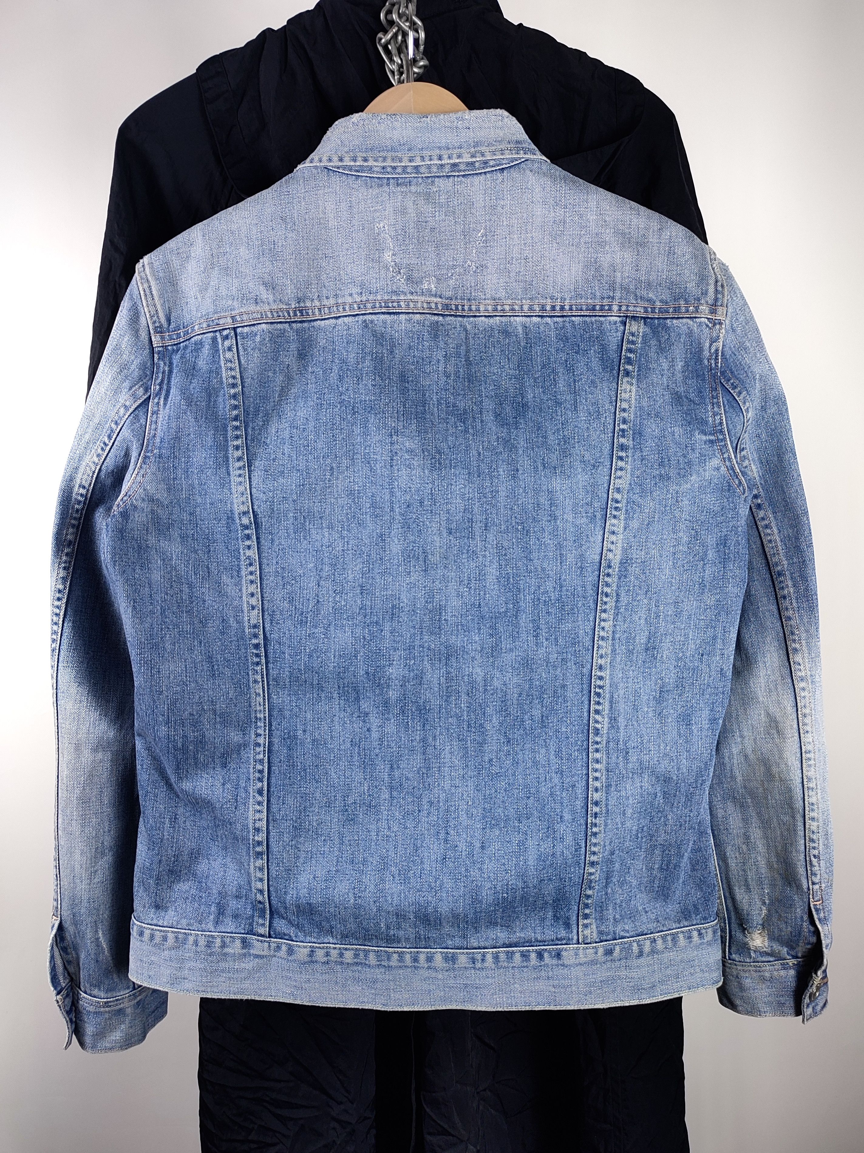 Allsaints Allsaints Distressed Hisa Denim Jacket Size US L / EU 52-54 / 3 - 7 Thumbnail