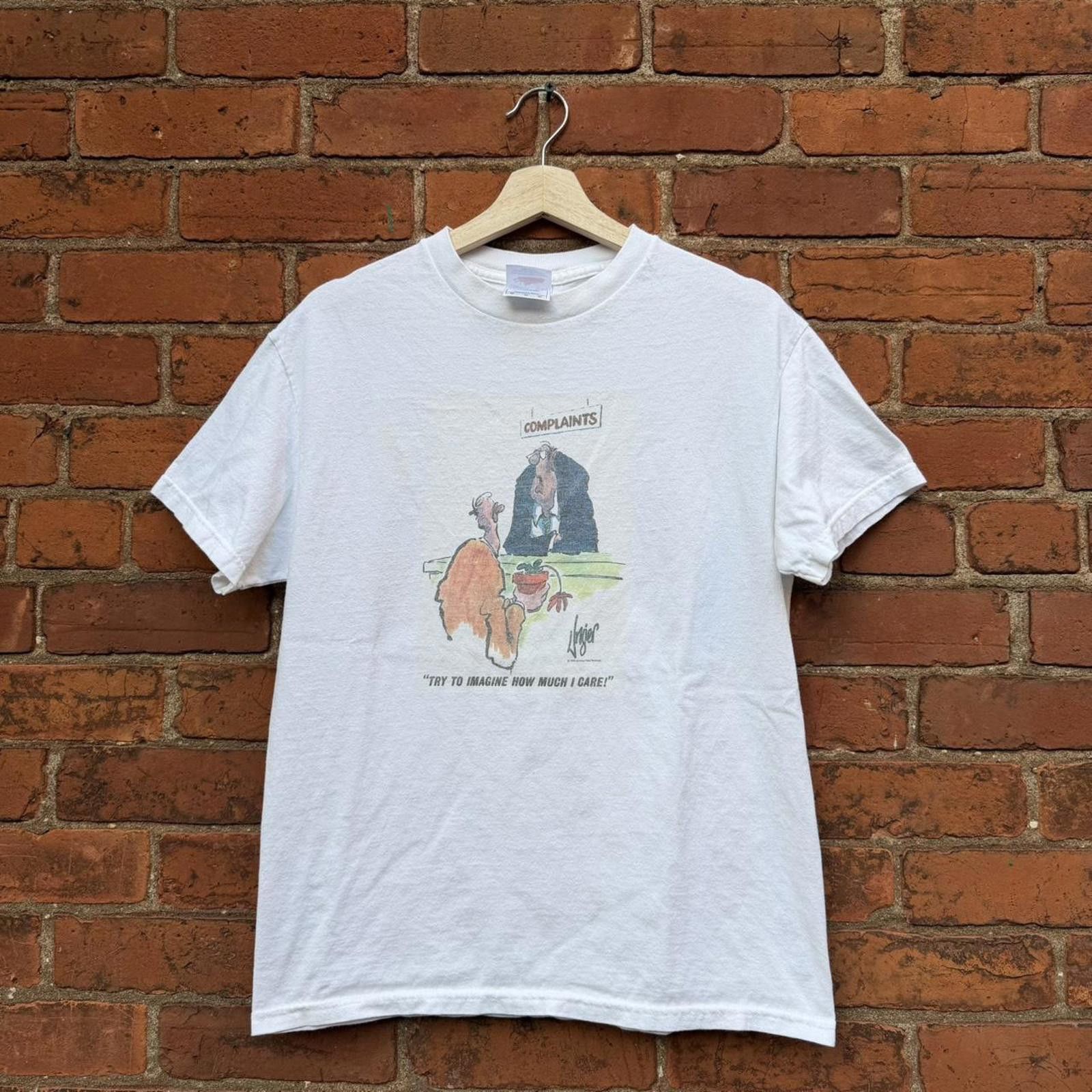 Vintage Herman cartoon try to imagine how much I care tshirt