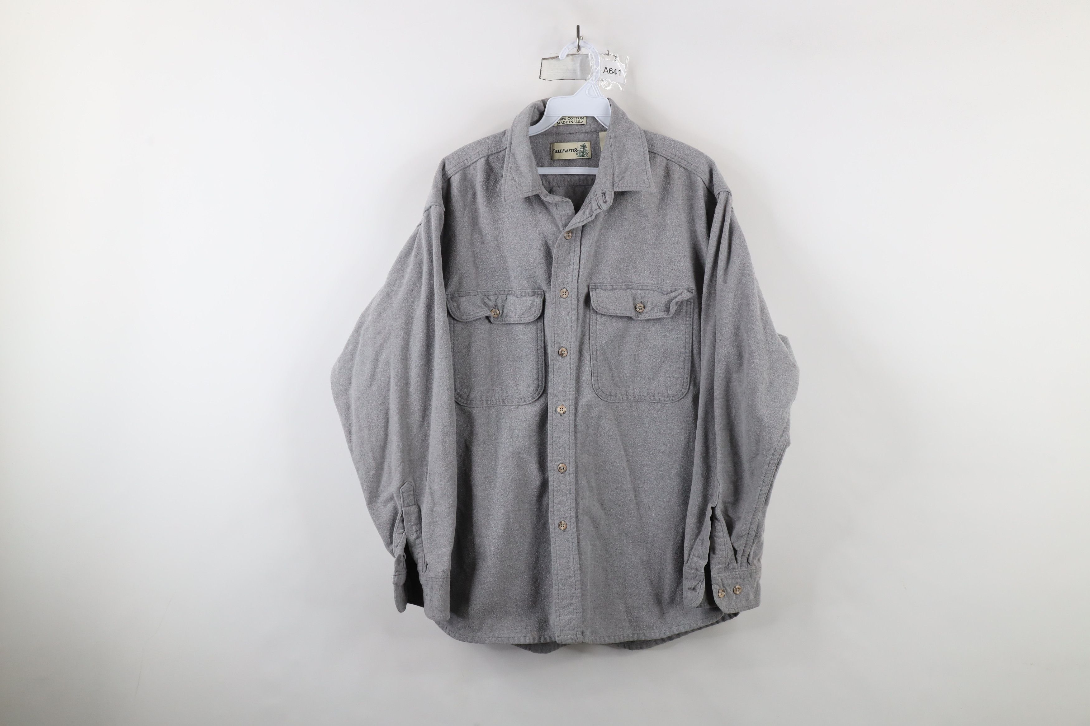 Vintage Vintage 90s Streetwear Cloth Collared Button Shirt USA Size US XL / EU 56 / 4 - 1 Thumbnail
