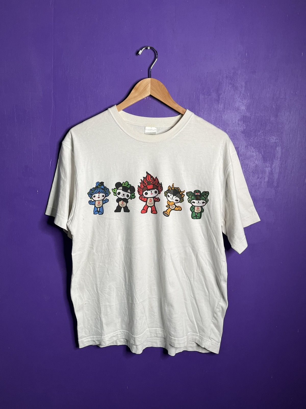 USA Olympics × Vintage Vintage 2008 Beijing Olympics mascot t-shirt Size US L / EU 52-54 / 3 - 1 Thumbnail