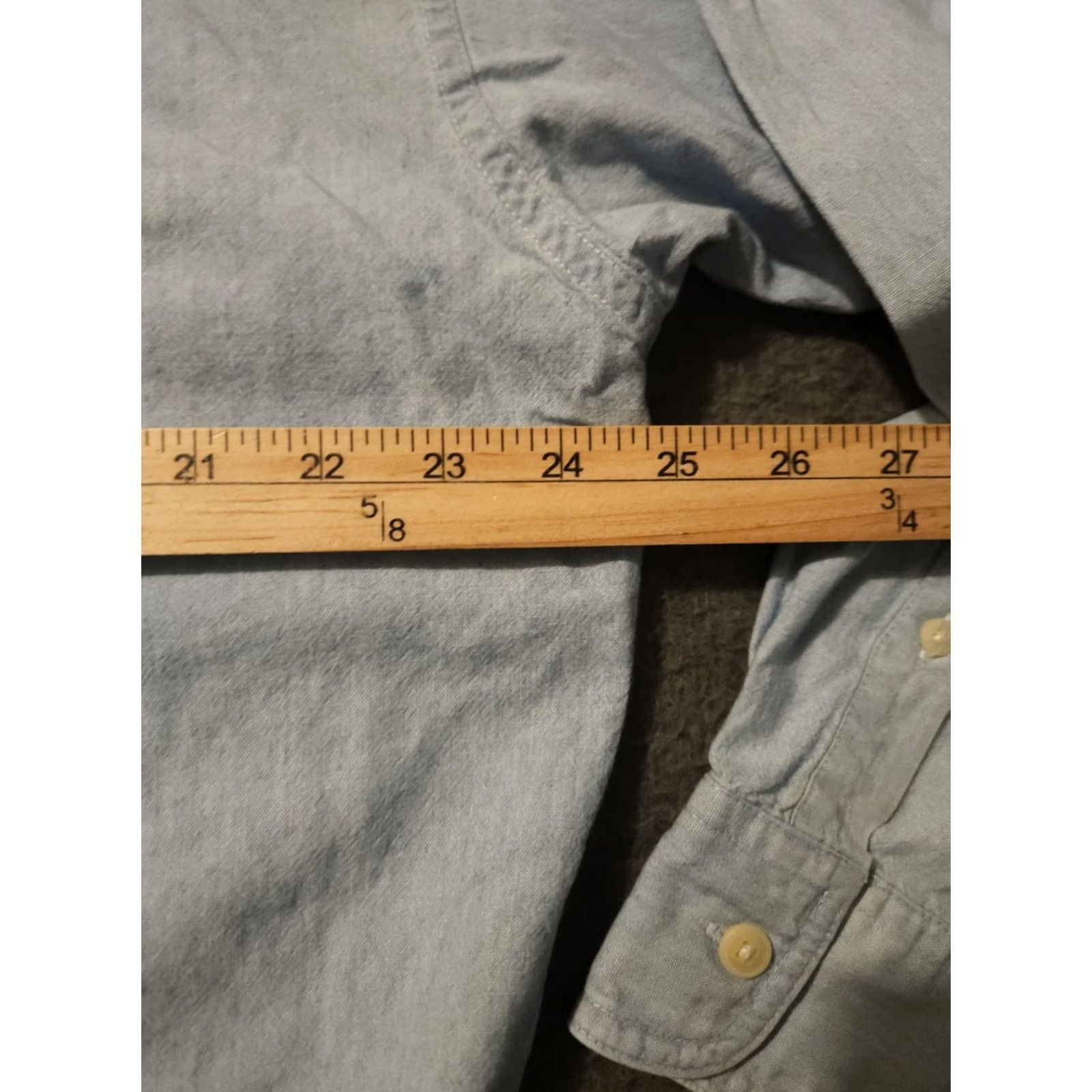 Ralph Lauren VINTAGE Chaps Ralph Lauren Button Down Shirt Mens L Blue Embroidered Logo 90s Classic Designer Size US L / EU 52-54 / 3 - 3 Thumbnail