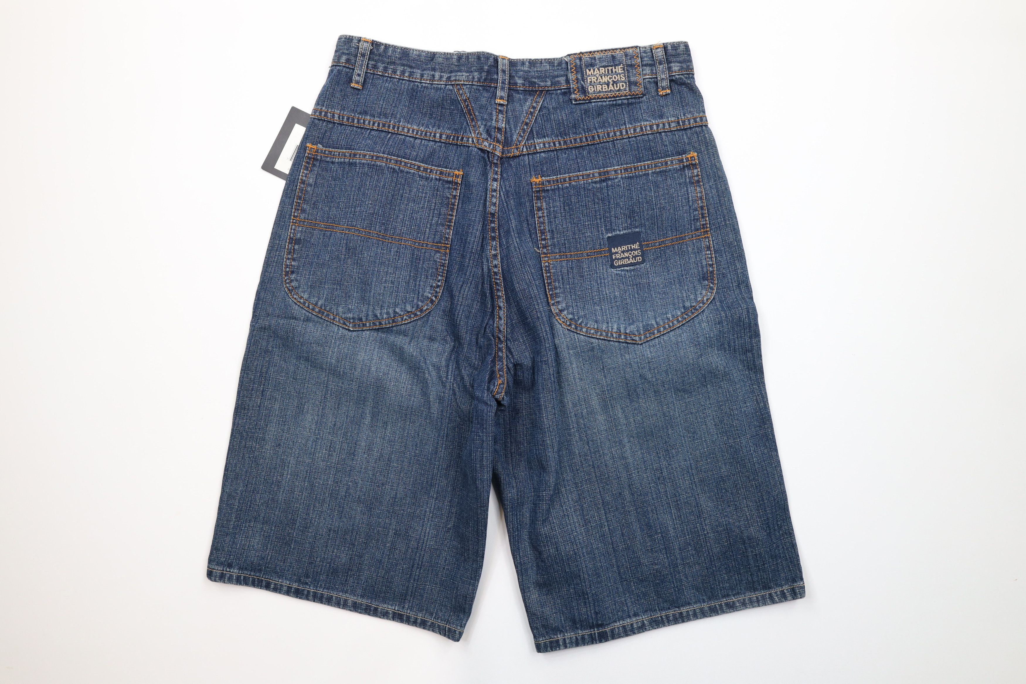 Marithe + Francois Girbaud × Vintage NOS Vintage 90s Marithe Francois Girbaud Denim Jean Shorts Size US 32 / EU 48 - 7 Thumbnail