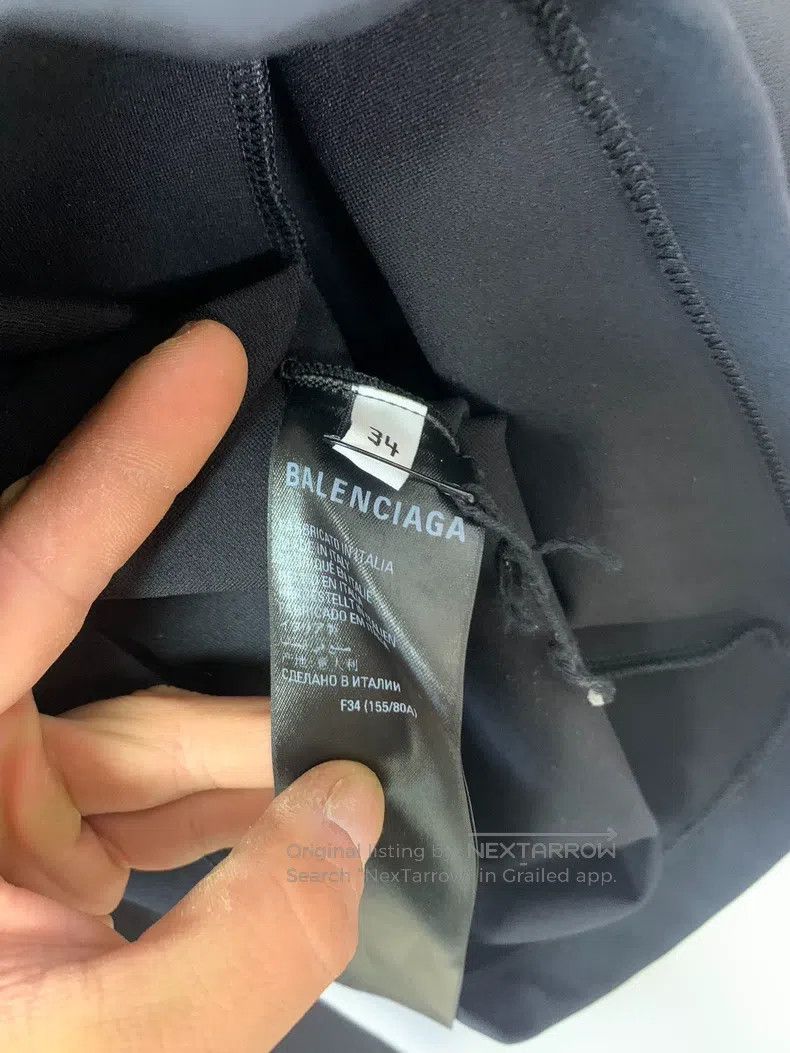 Balenciaga Balenciaga Solid Color Long Sleeve Crew Neck Knit Sweater, Size XXS / US 00 / IT 34 - 4 Thumbnail