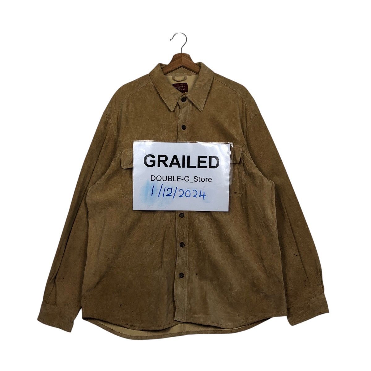 Eddie Bauer Vintage Biker Button Leather Jacket Eddie Bauer IsseyMiyake Size US XL / EU 56 / 4 - 1 Thumbnail