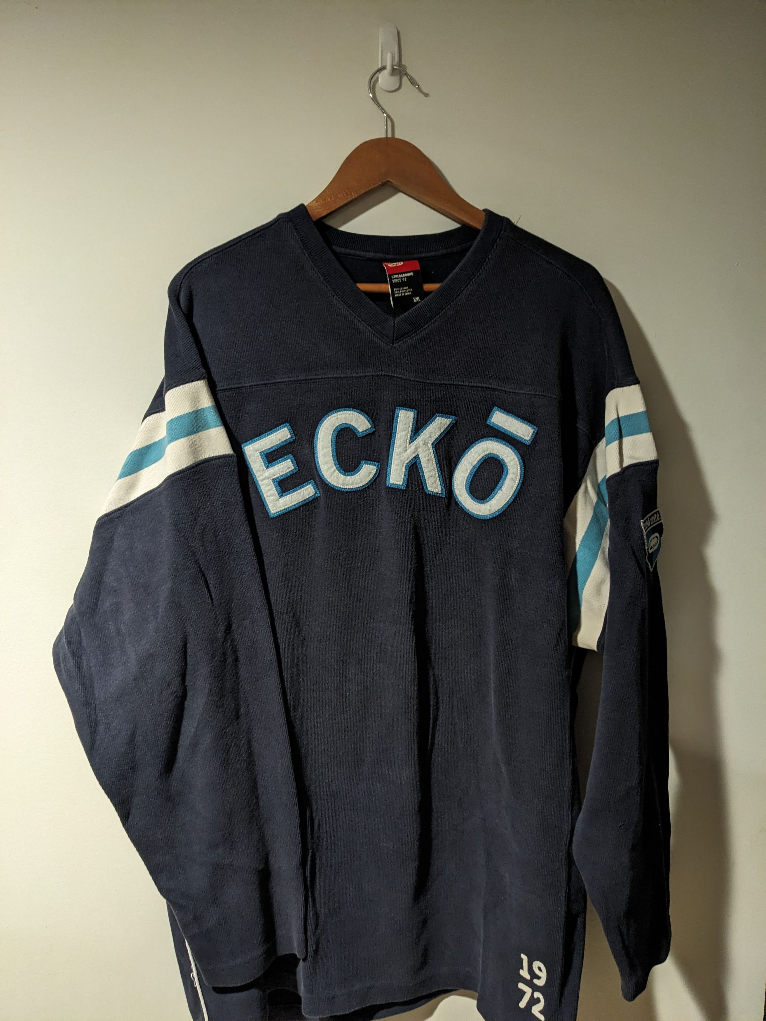 Ecko Unltd. × Vintage Vintage Y2K Ecko Unlimited Blue XX-Large Thermal Long-Sleeve Size US XXL / EU 58 / 5 - 1 Thumbnail