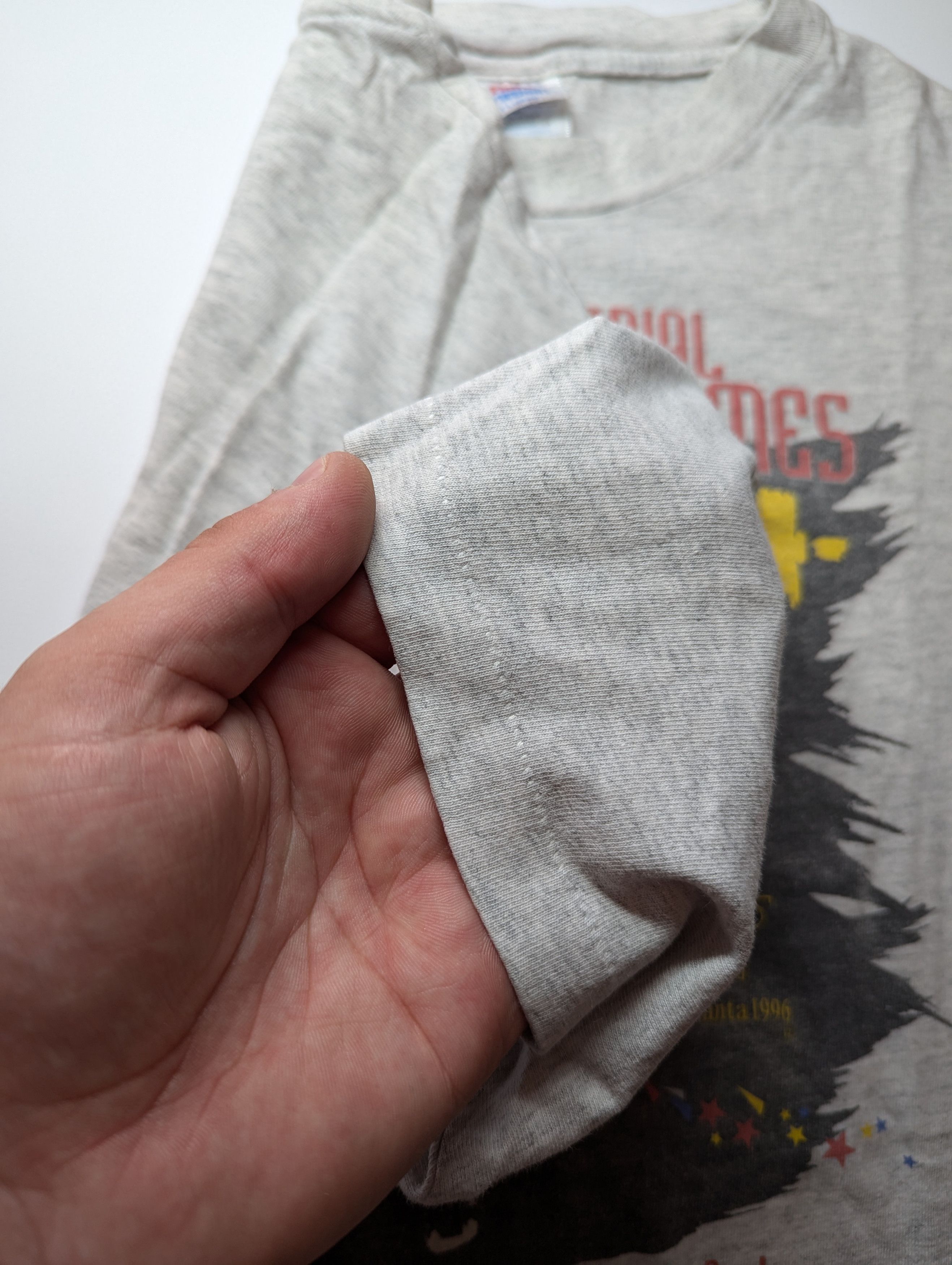 Hanes × Vintage Hanes Atlanta 1996 Olympic games Weightlifting T Shirt Size US L / EU 52-54 / 3 - 5 Thumbnail