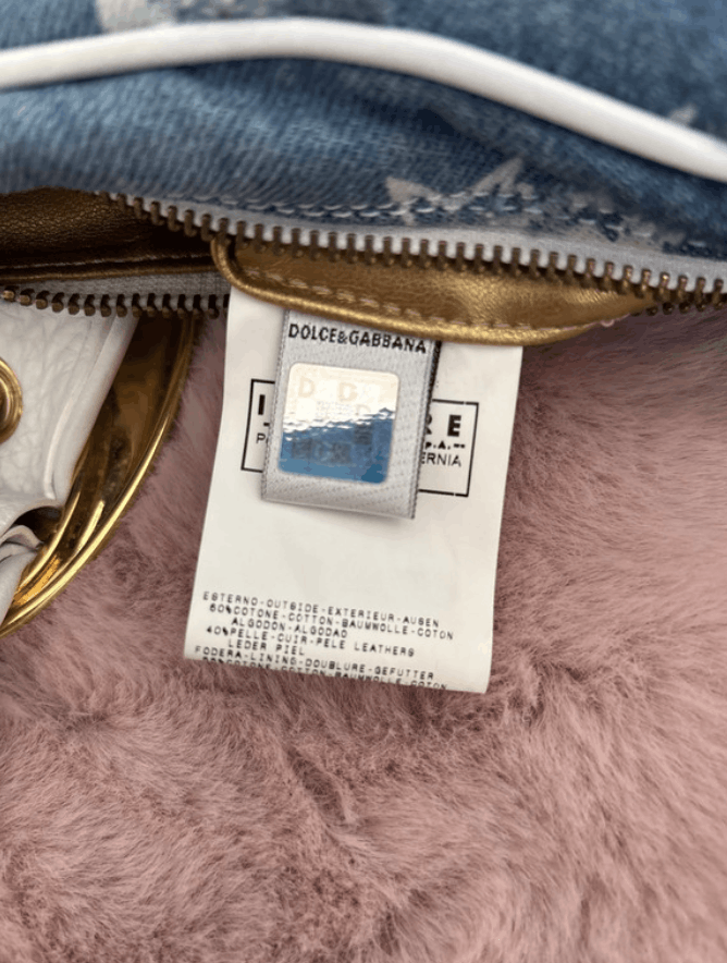 Dolce & Gabbana × Jean Dolce Gabbana Hobo Bag Baguete Shoulder Hand Denim EX0108 Size ONE SIZE - 3 Thumbnail