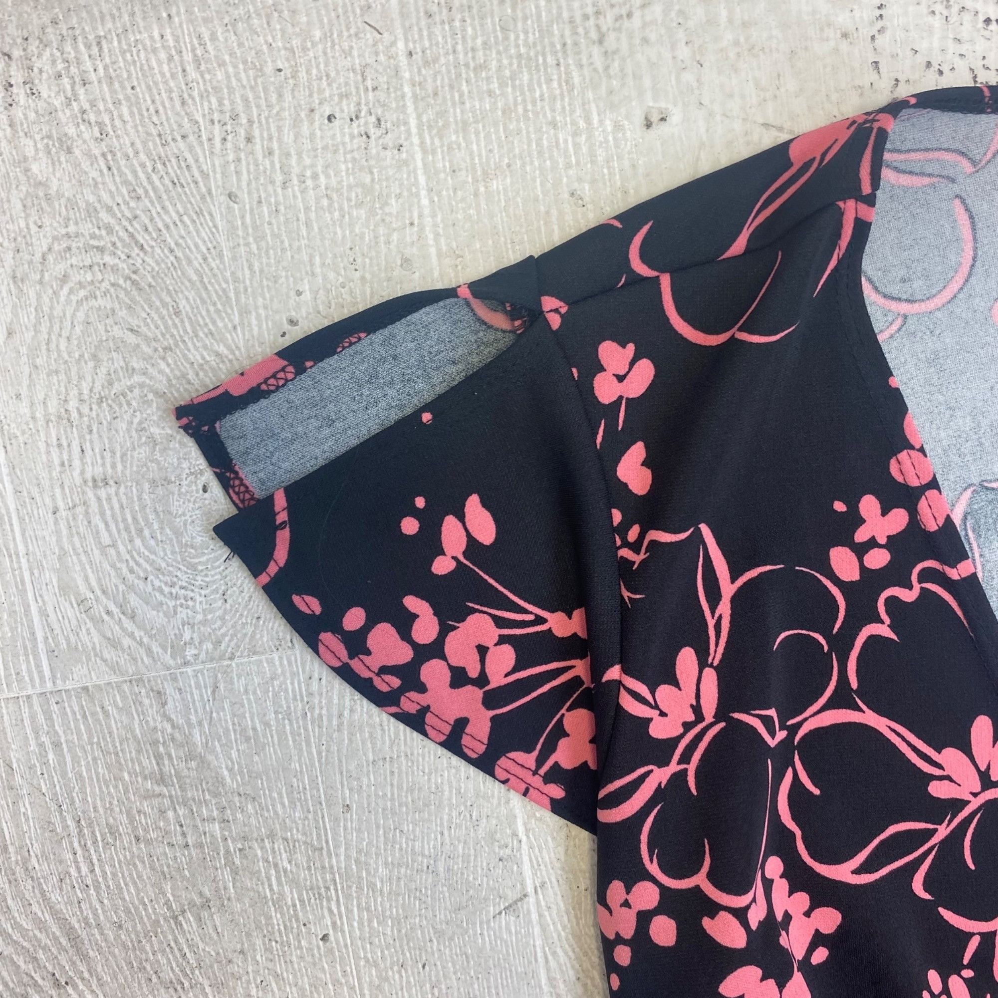Vintage M | Floral Asymmetrical Wrap Dress Size M / US 6-8 / IT 42-44 - 3 Thumbnail