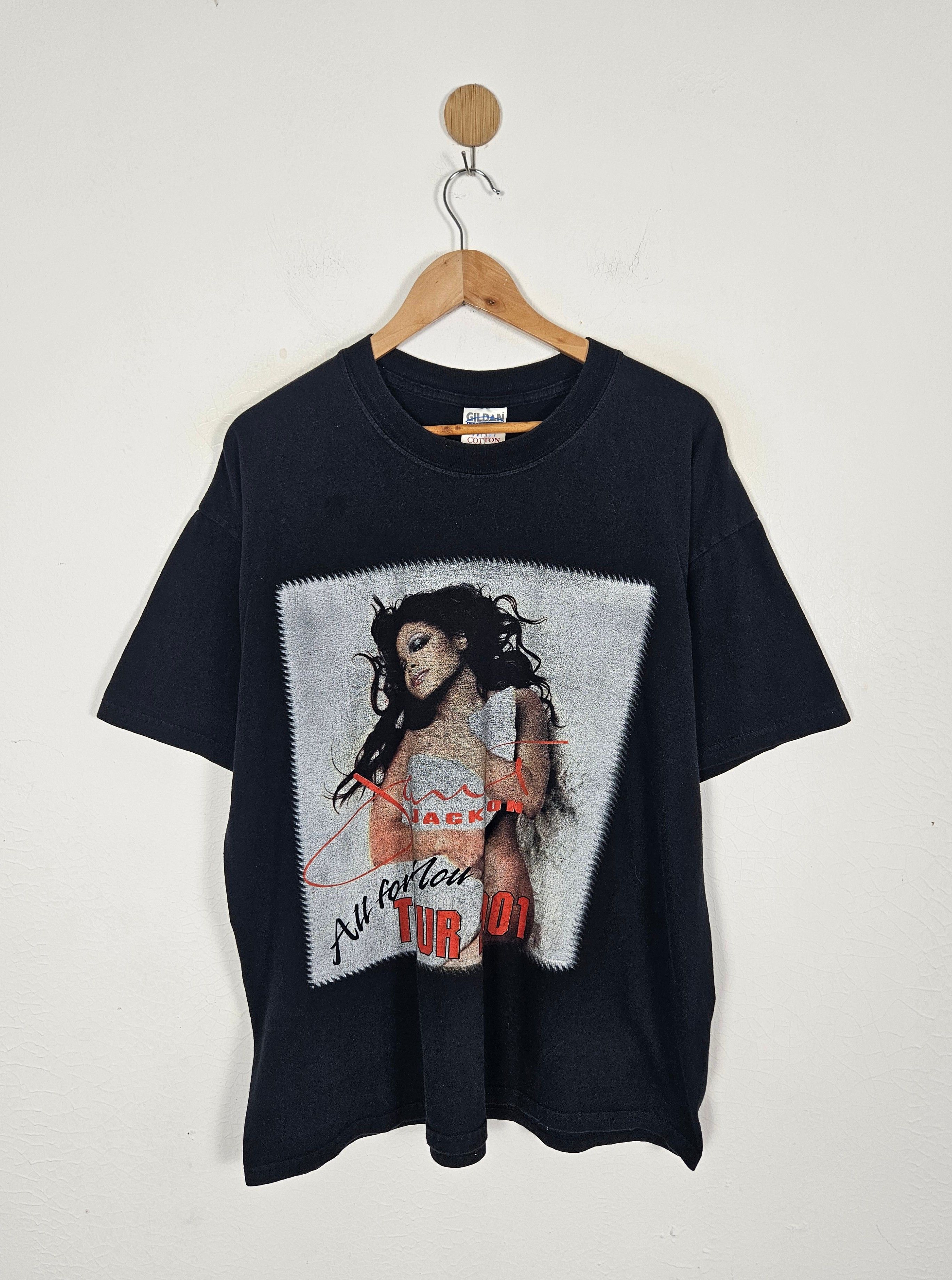 Band Tees × Rap Tees × Vintage Vintage 2001 Janet Jackson All For You World Tour Raptee Size US XL / EU 56 / 4 - 1 Thumbnail