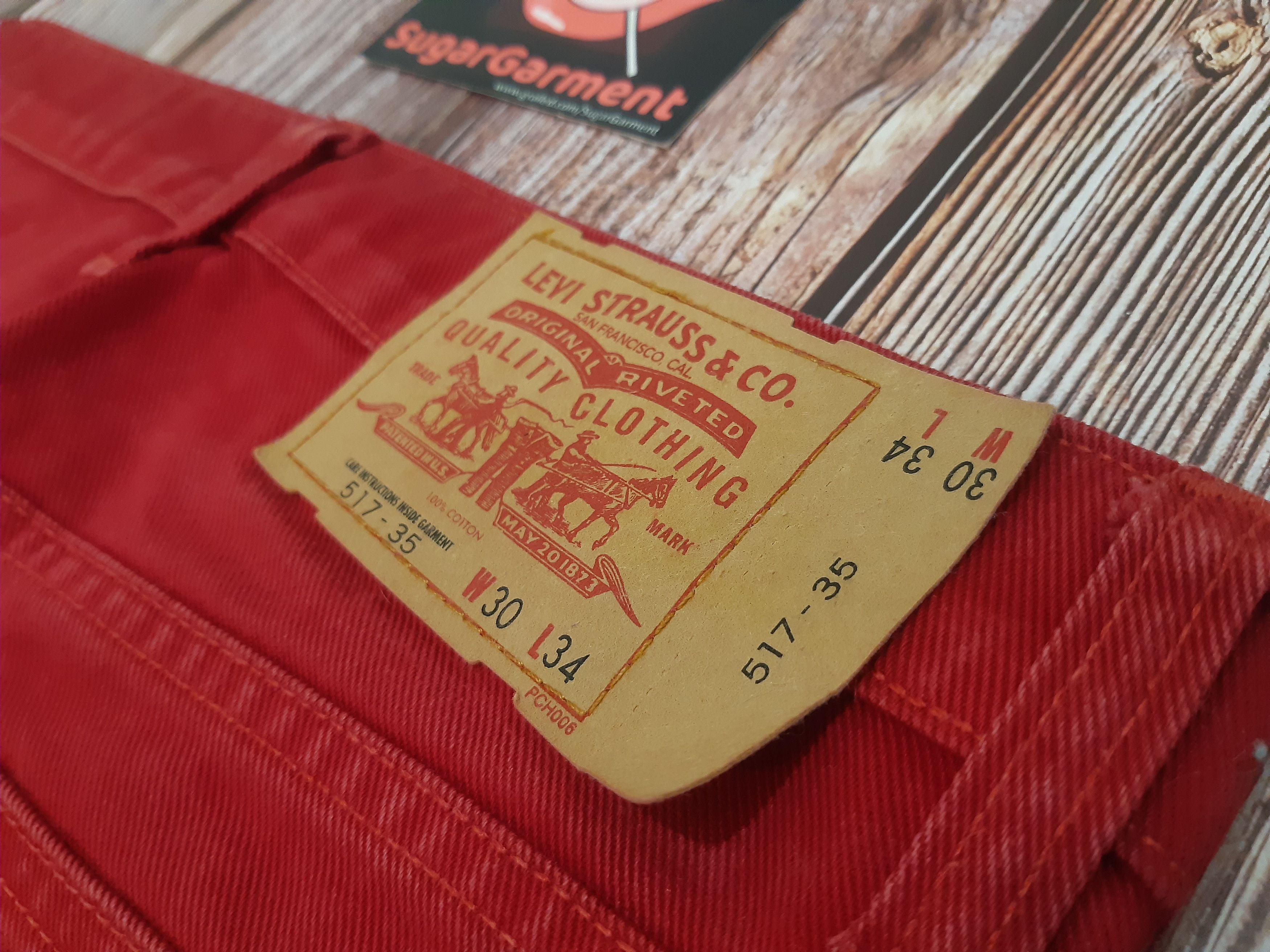 Levi's Levis 517 Jeans Bootcut RARE RED Size US 29 - 10 Thumbnail