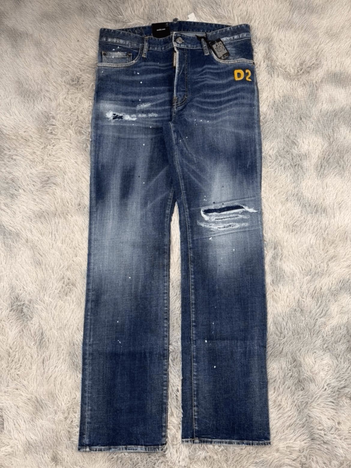 Dsquared2 Dsquared2 Sz 48 Dsquared2 22AW Runway Distressed Patch Den Size US 32 / EU 48 - 1 Thumbnail