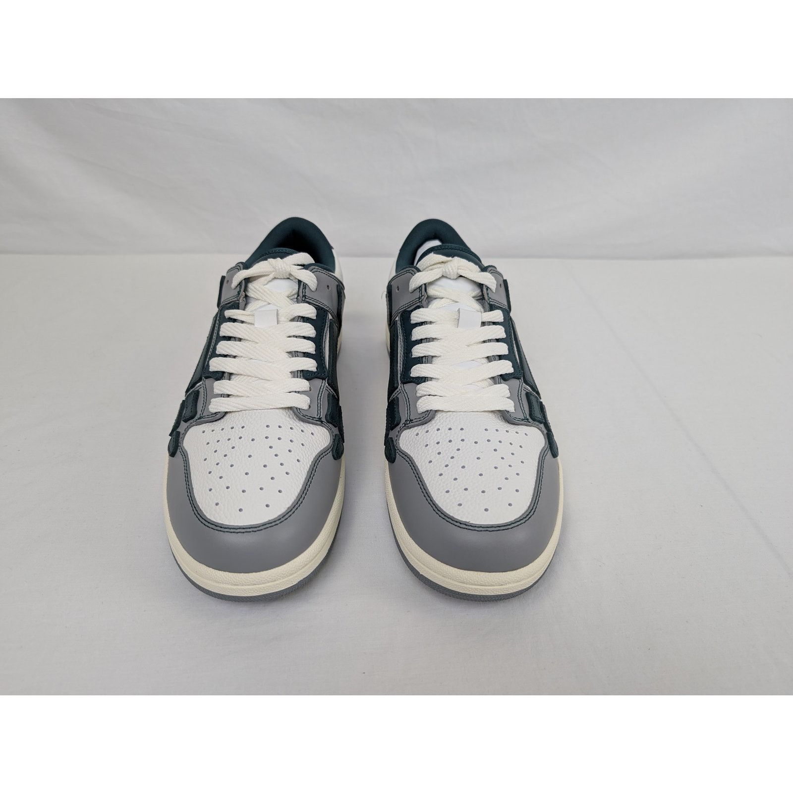 Amiri o1rshd1 Varsity Skel Skeleton Top Low Sneakers in Evergreen Size US 13 / EU 46 - 10 Thumbnail
