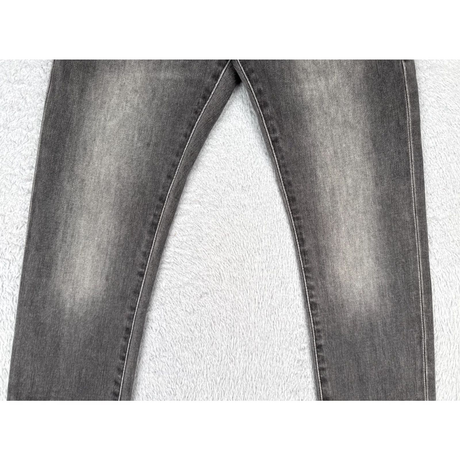 Gap Gap Jeans Women Jeans Slim Straight Leg Denim Gray 28 Cotton Blend 5-Pocket Zipper Button Embroidered Studded Medium Wash 90s Womens Size 28" / US 6 / IT 42 - 3 Thumbnail