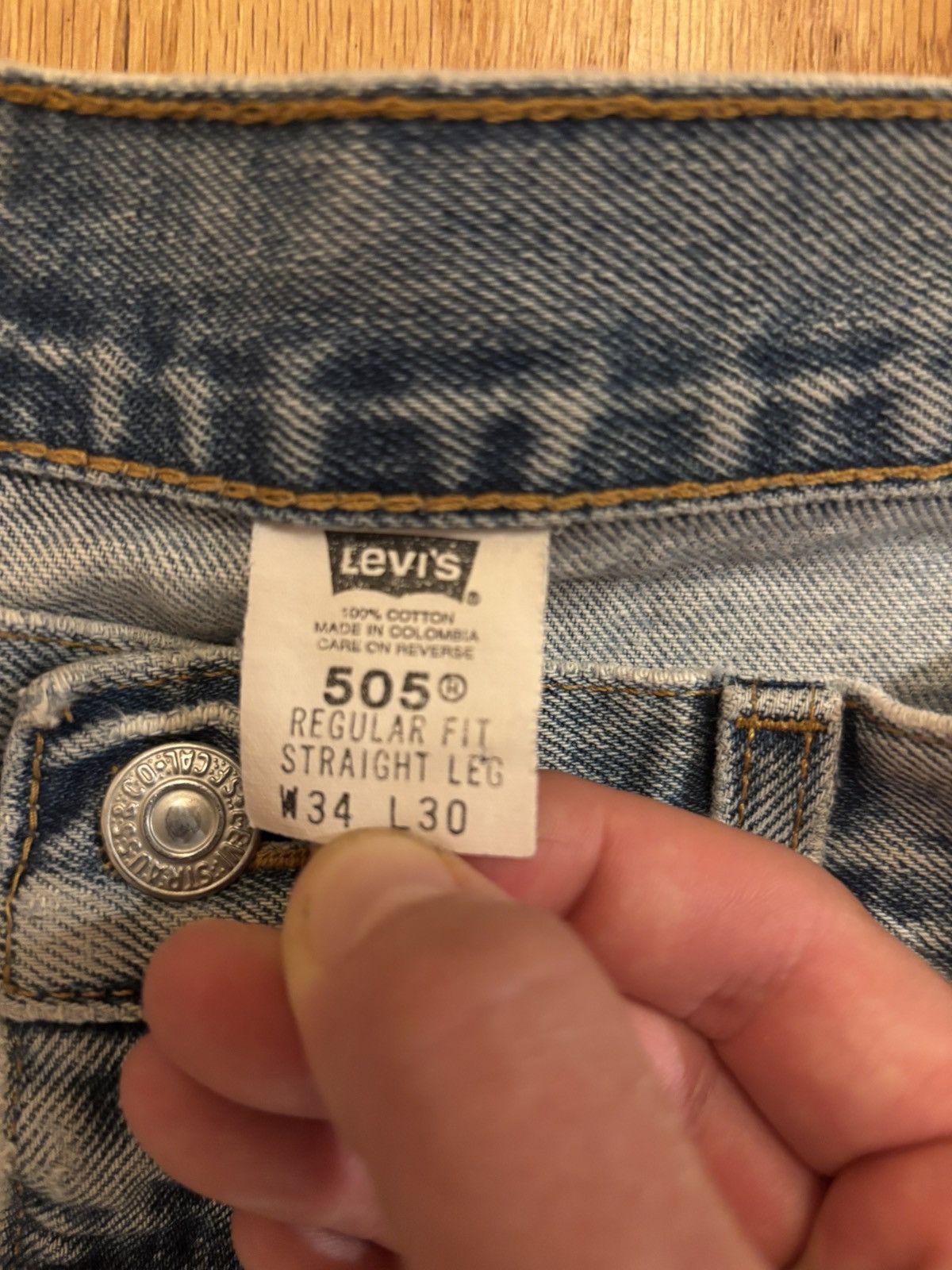 Levi's Vintage Clothing Light Wash Vintage Levi 505’s Size US 34 / EU 50 - 4 Thumbnail