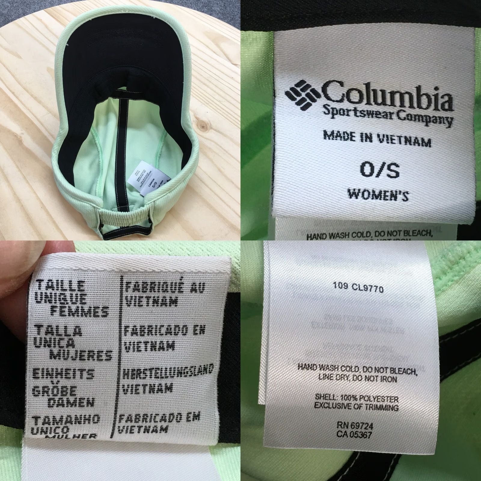 Logo 7 Columbia PFG Cap Hat Womens Green One Size Adjustable Embroidered Logo Size ONE SIZE - 8 Thumbnail
