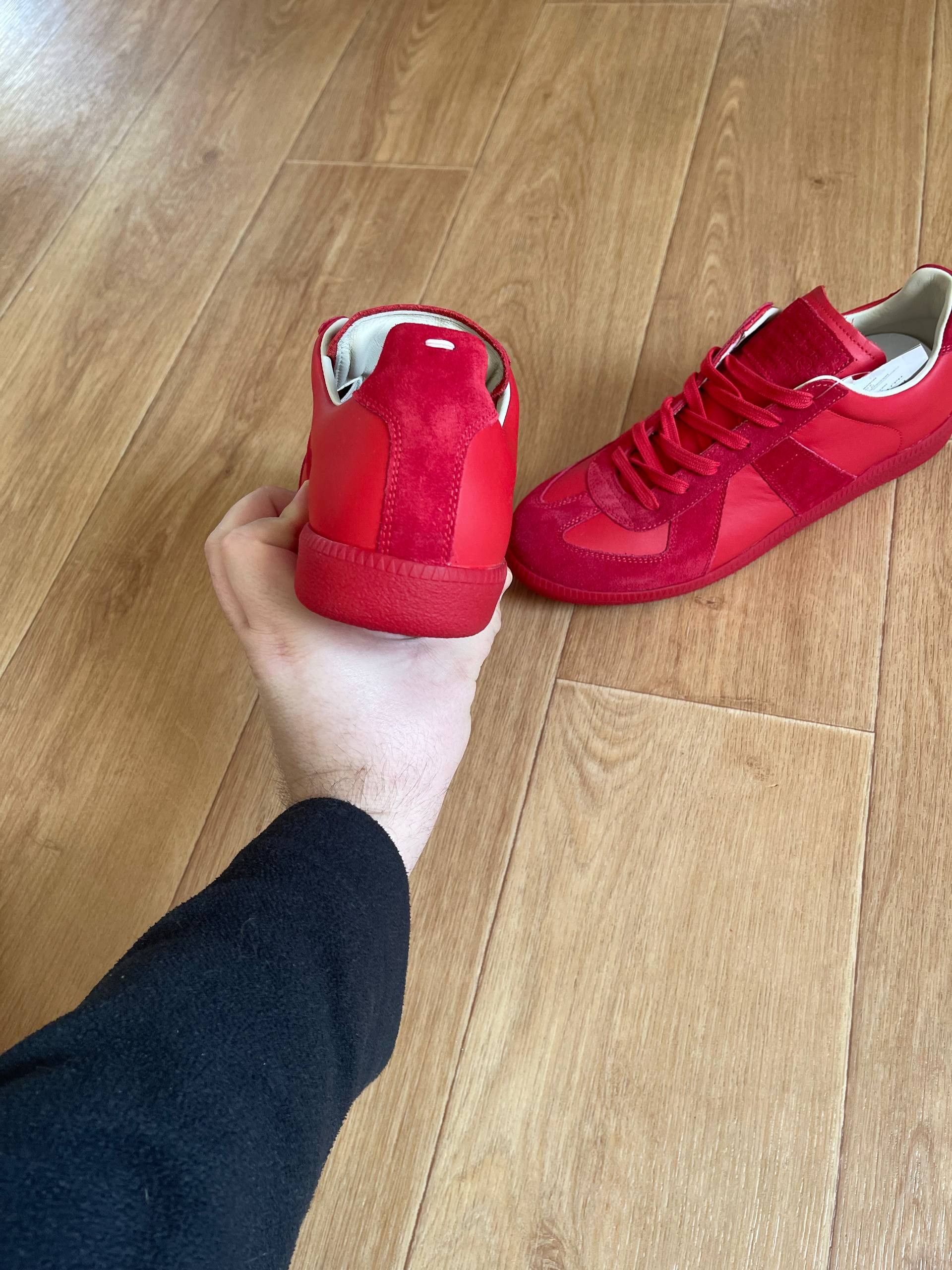 Maison Margiela Maison Martin Margiela MMM Low tTop Replica Red Sneaers Sz41 Size US 8 / EU 41 - 4 Thumbnail