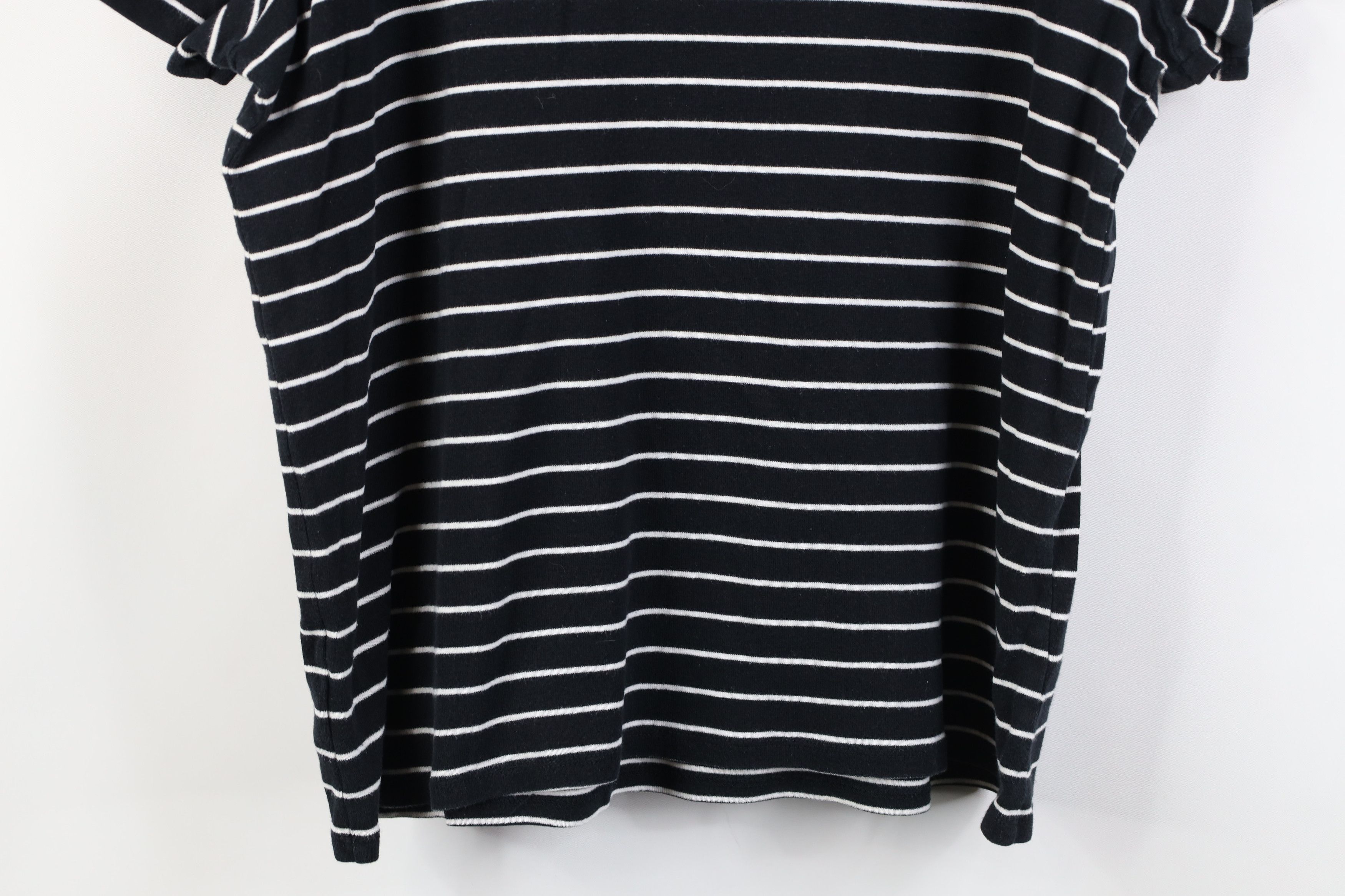Ralph Lauren Vintage 90s Y2K Ralph Lauren Ribbed Knit T-Shirt Black Size L / US 10 / IT 46 - 10 Thumbnail