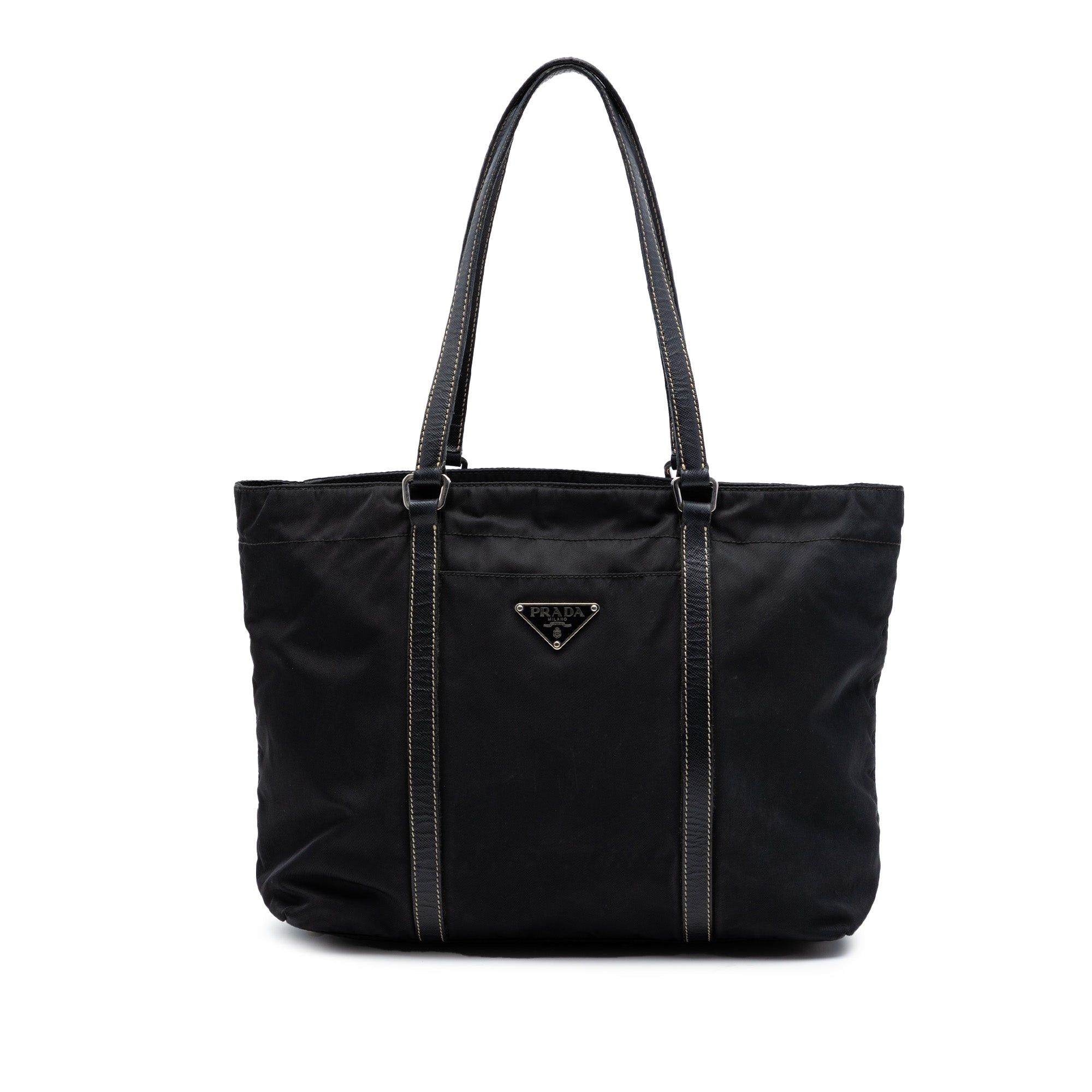Prada Saffiano Trimmed Tessuto Tote Size ONE SIZE - 1 Thumbnail