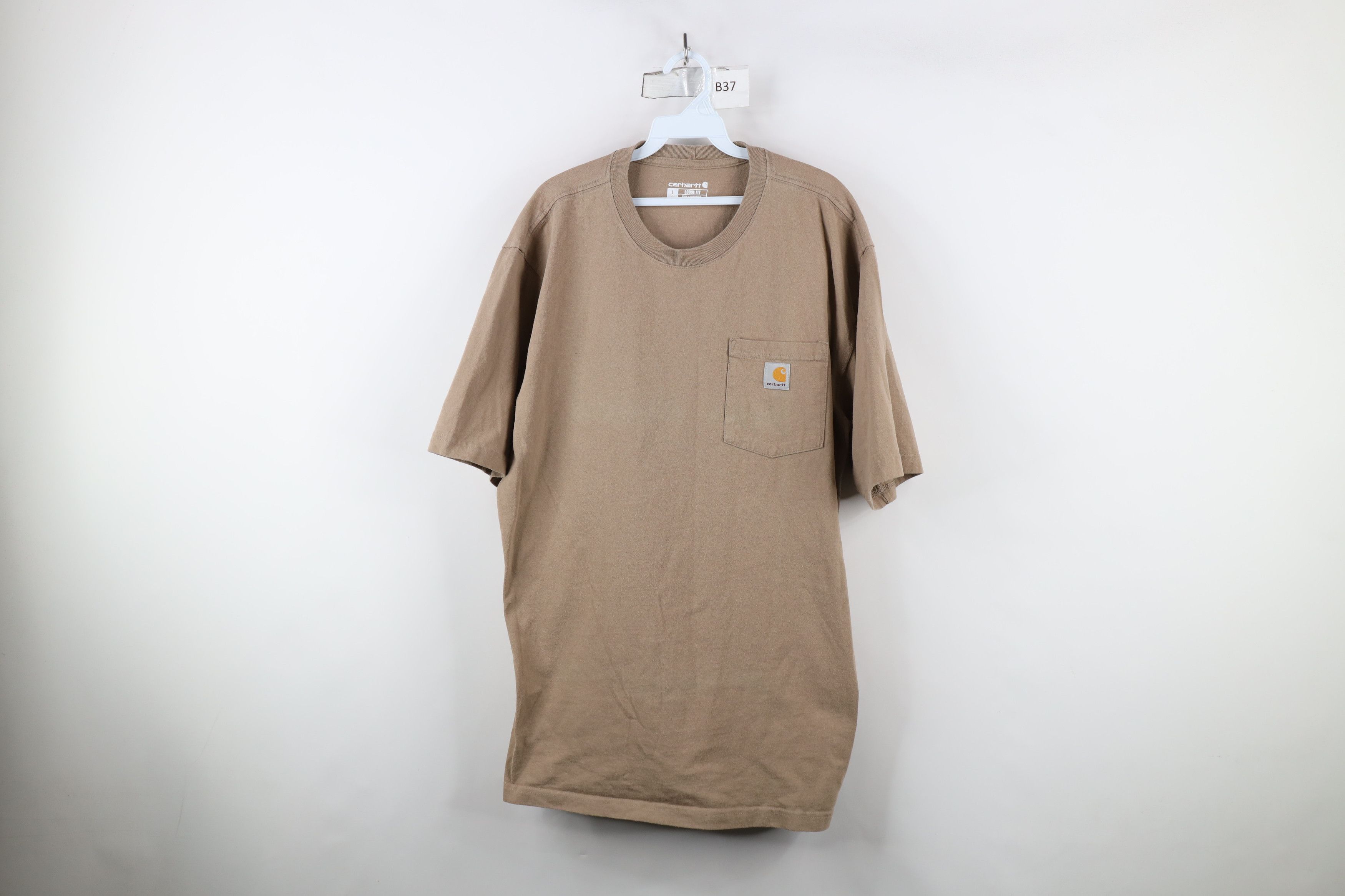 Carhartt × Vintage Vintage Y2K Carhartt Heavyweight Fit Pocket T-Shirt Khaki Size US L / EU 52-54 / 3 - 1 Thumbnail