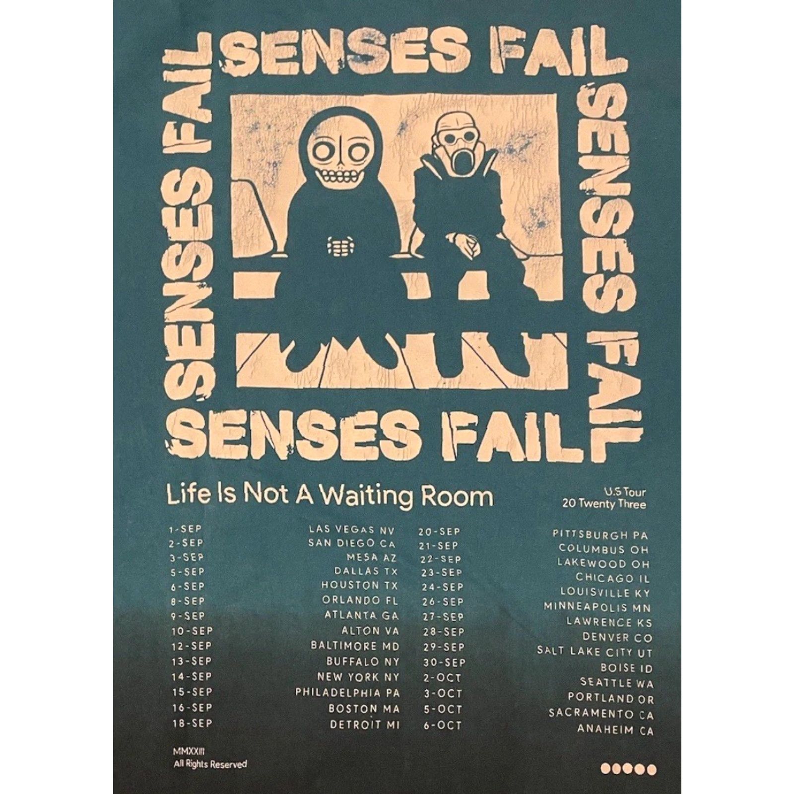 Vintage Senses Fail 2023 Tour Shirt M Saosin Concert Emo Rock Used Vtg Y2K Size US M / EU 48-50 / 2 - 3 Thumbnail
