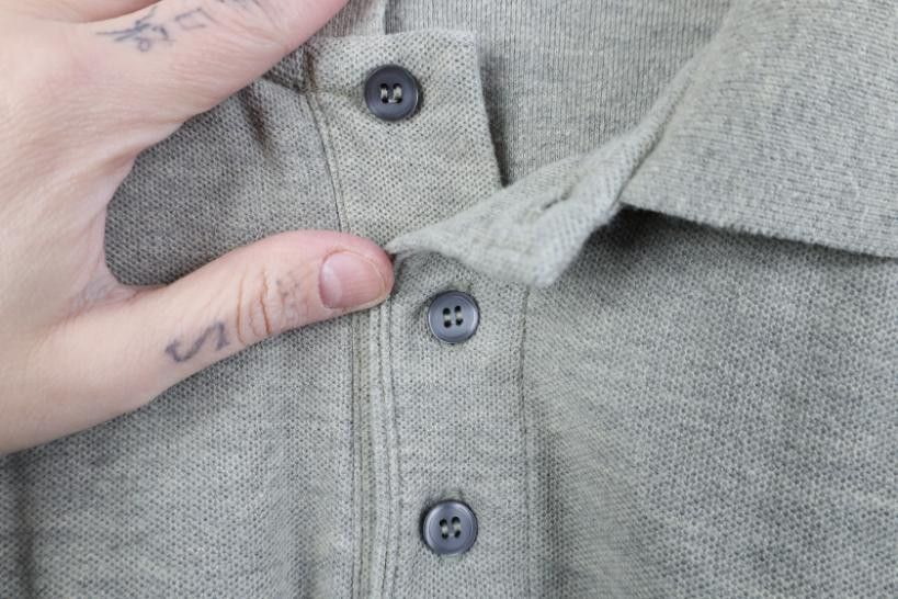 Vintage Vintage 90s Streetwear Long Sleeve Polo Shirt Gray Size US XXL / EU 58 / 5 - 4 Thumbnail