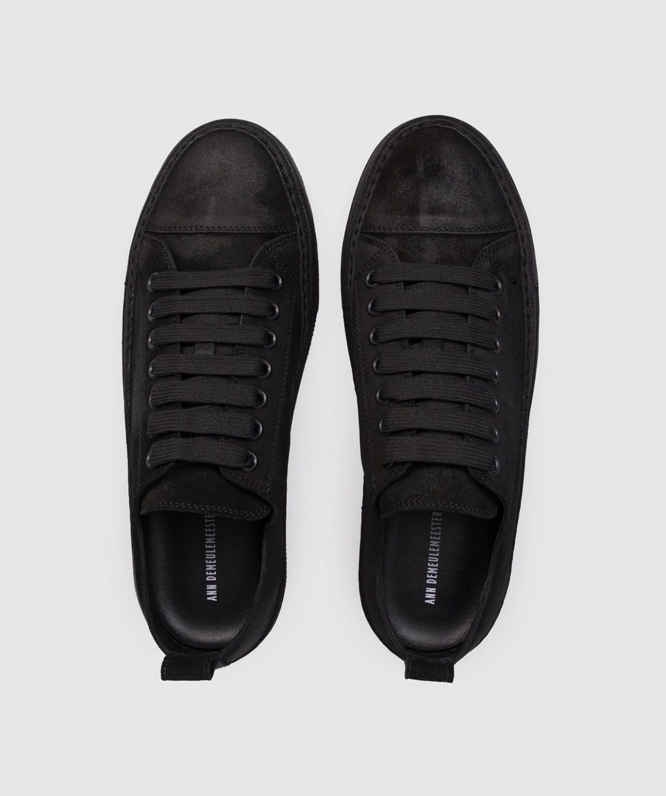 Ann Demeulemeester Ann Demeulemeester Gert Crosta Black Suede Sneakers Size US 11 / EU 44 - 4 Thumbnail